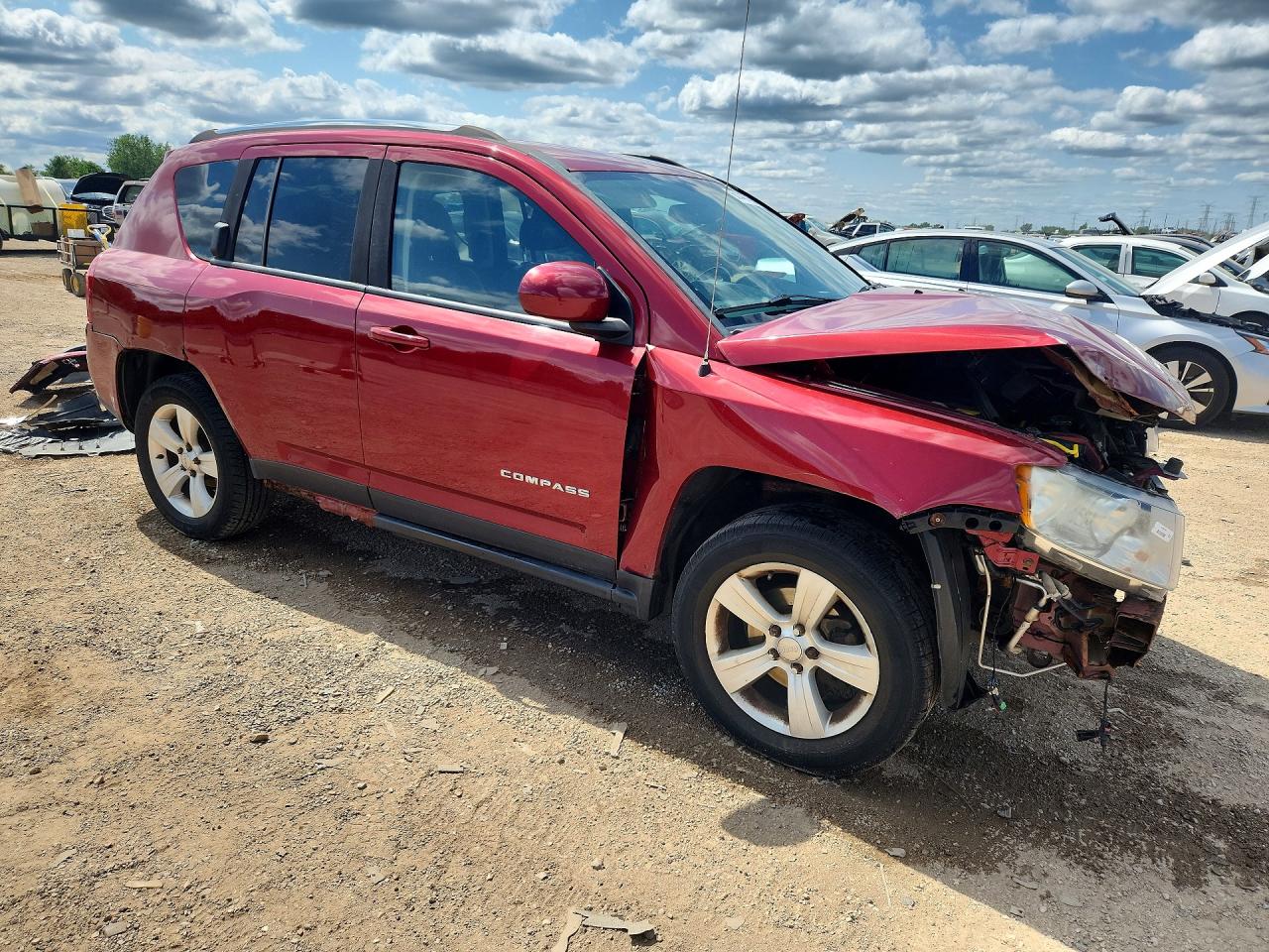 2015 Jeep Compass Sport Красный vin: 1C4NJDAB5FD128200