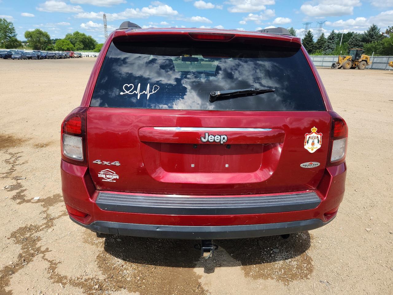 2015 Jeep Compass Sport Красный vin: 1C4NJDAB5FD128200