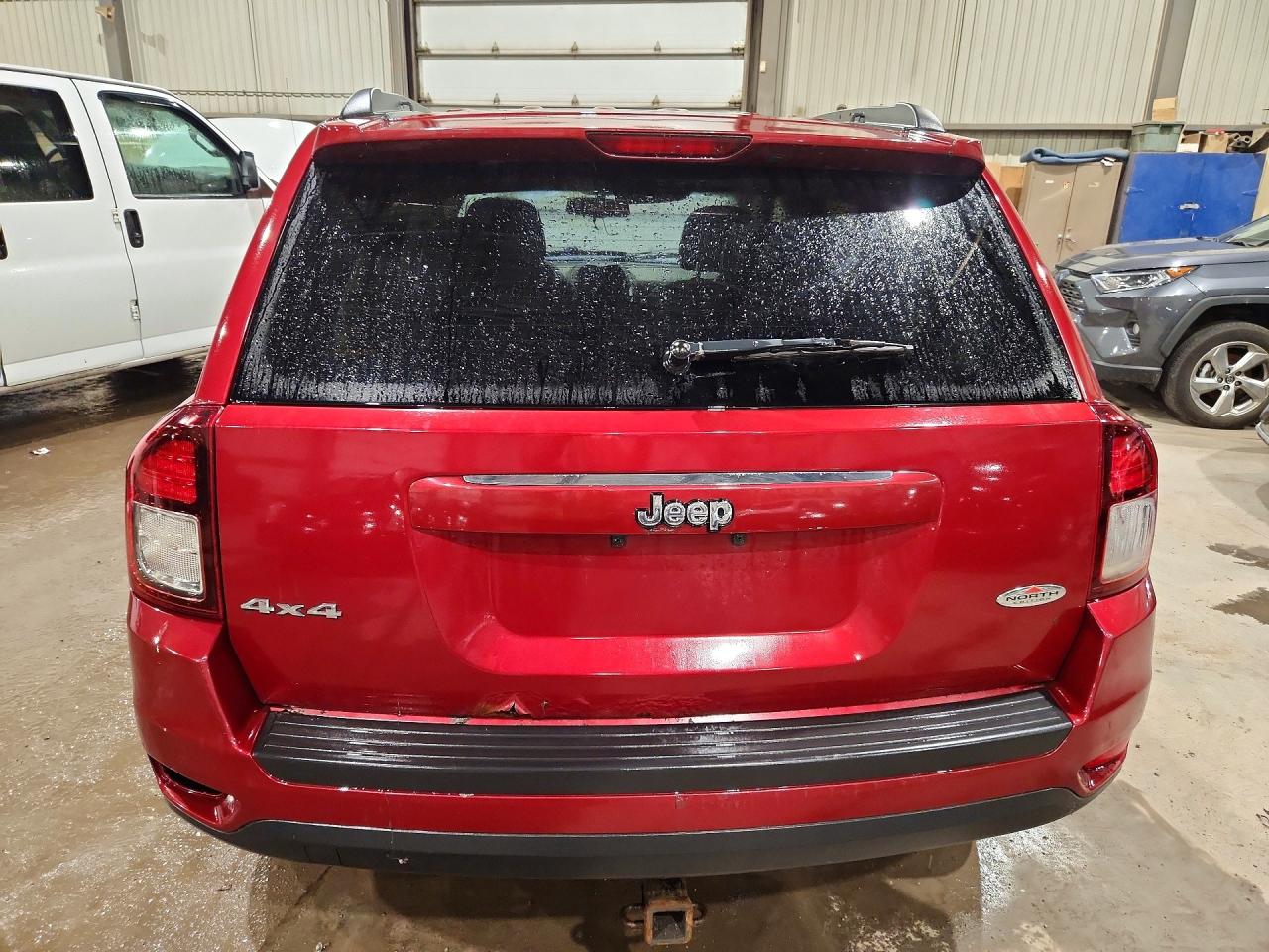 2014 Jeep Compass Sport Red vin: 1C4NJDAB7ED506287