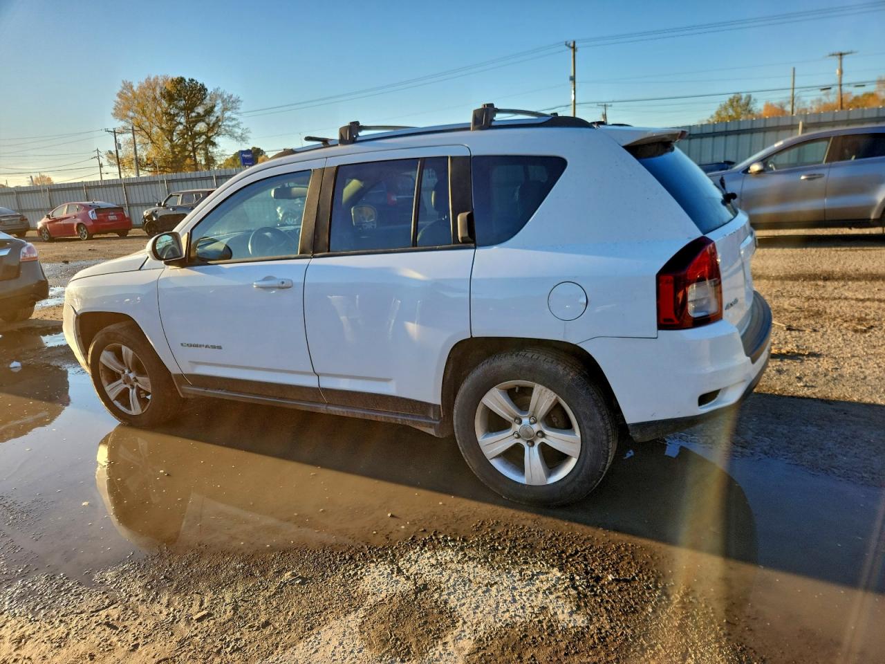 2014 Jeep Compass Sport White vin: 1C4NJDAB7ED720079
