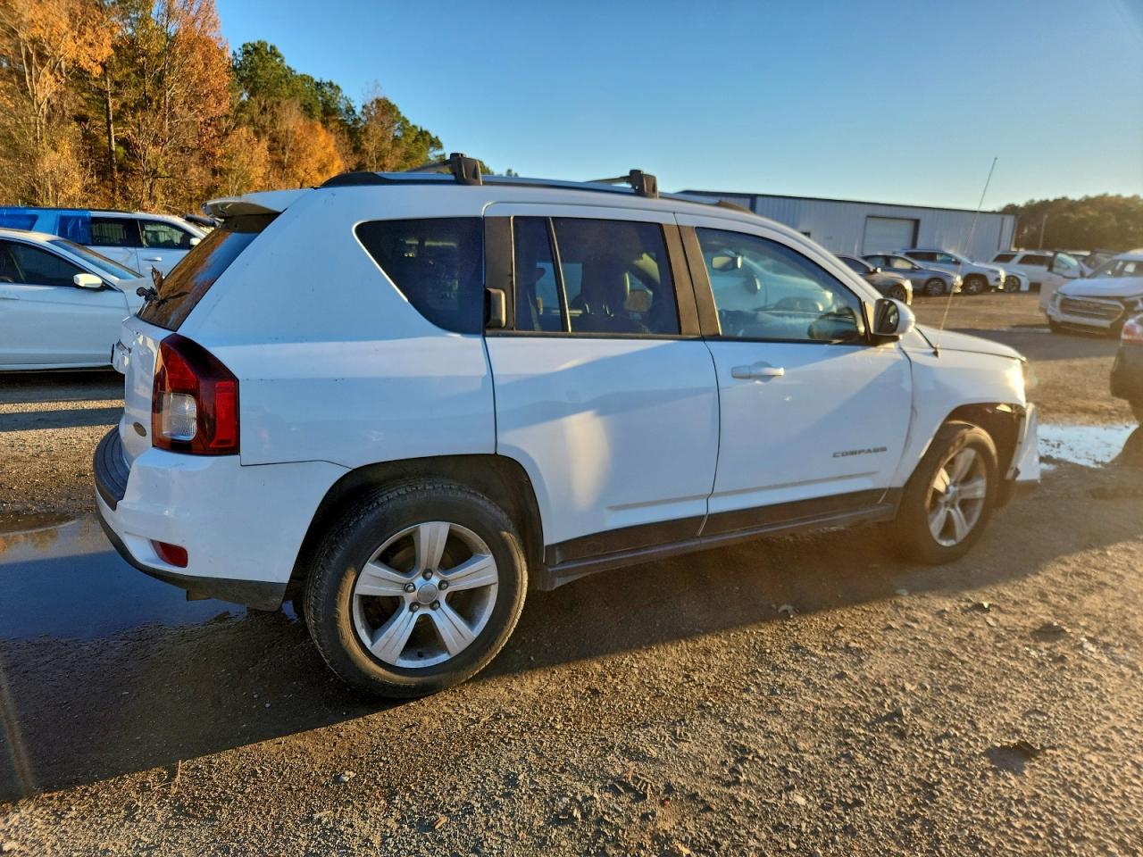 2014 Jeep Compass Sport White vin: 1C4NJDAB7ED720079