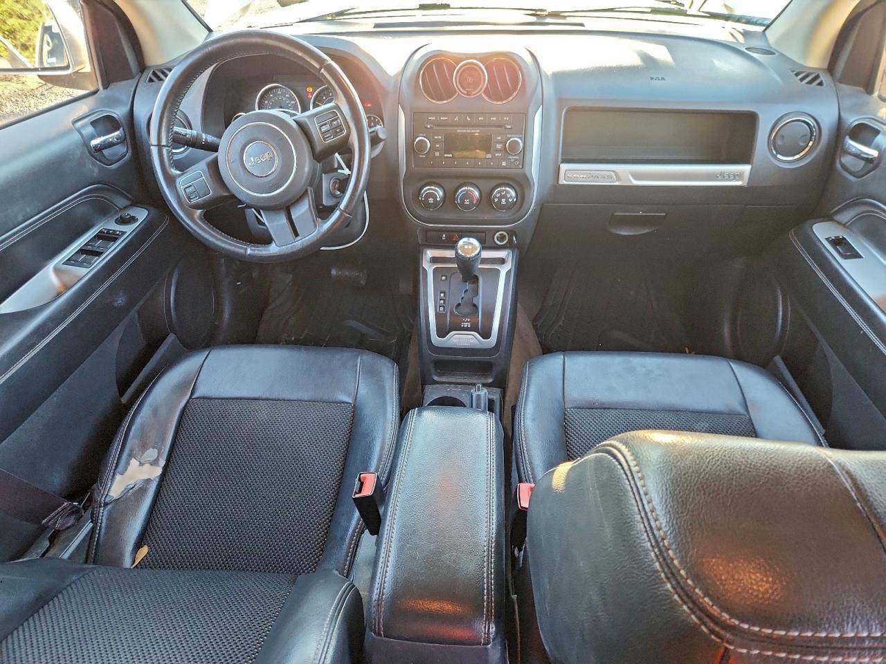 2014 Jeep Compass Sport White vin: 1C4NJDAB7ED720079