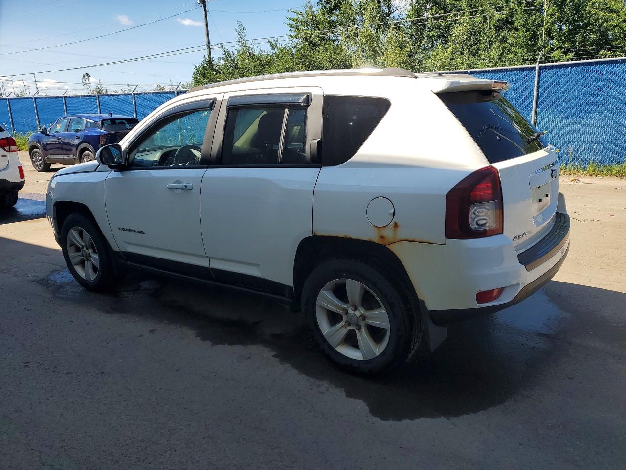 2014 Jeep Compass Sport White vin: 1C4NJDAB8ED603238