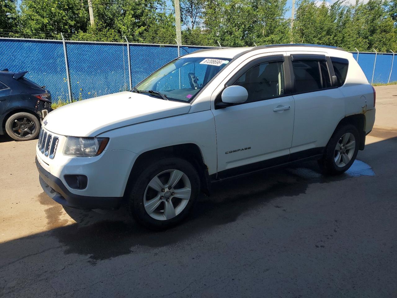 2014 Jeep Compass Sport White vin: 1C4NJDAB8ED603238