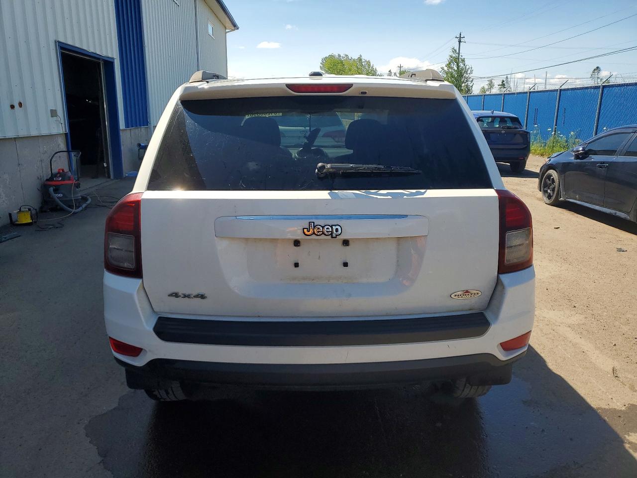 2014 Jeep Compass Sport White vin: 1C4NJDAB8ED603238