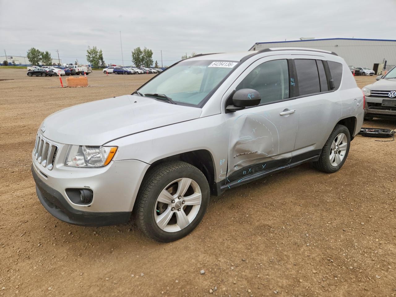 2012 Jeep Compass Серебряный vin: 1C4NJDABXCD663292
