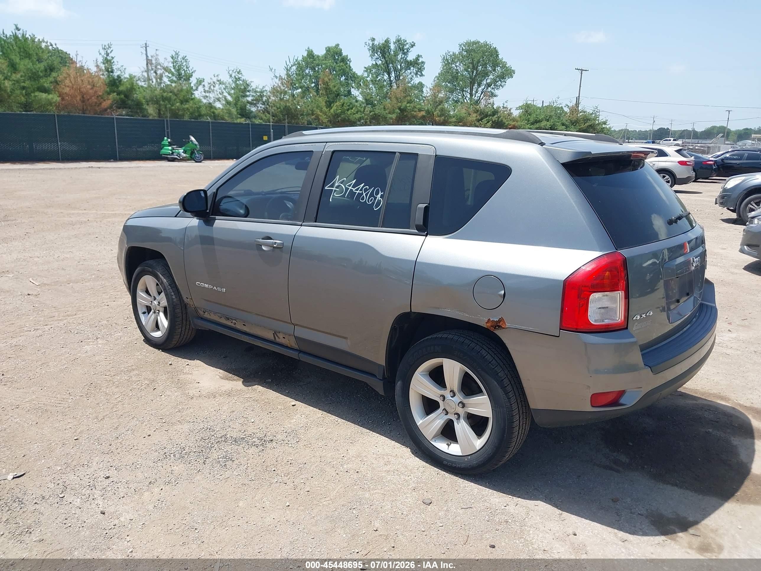 2012 Jeep Compass Sport Серый vin: 1C4NJDBB0CD576192