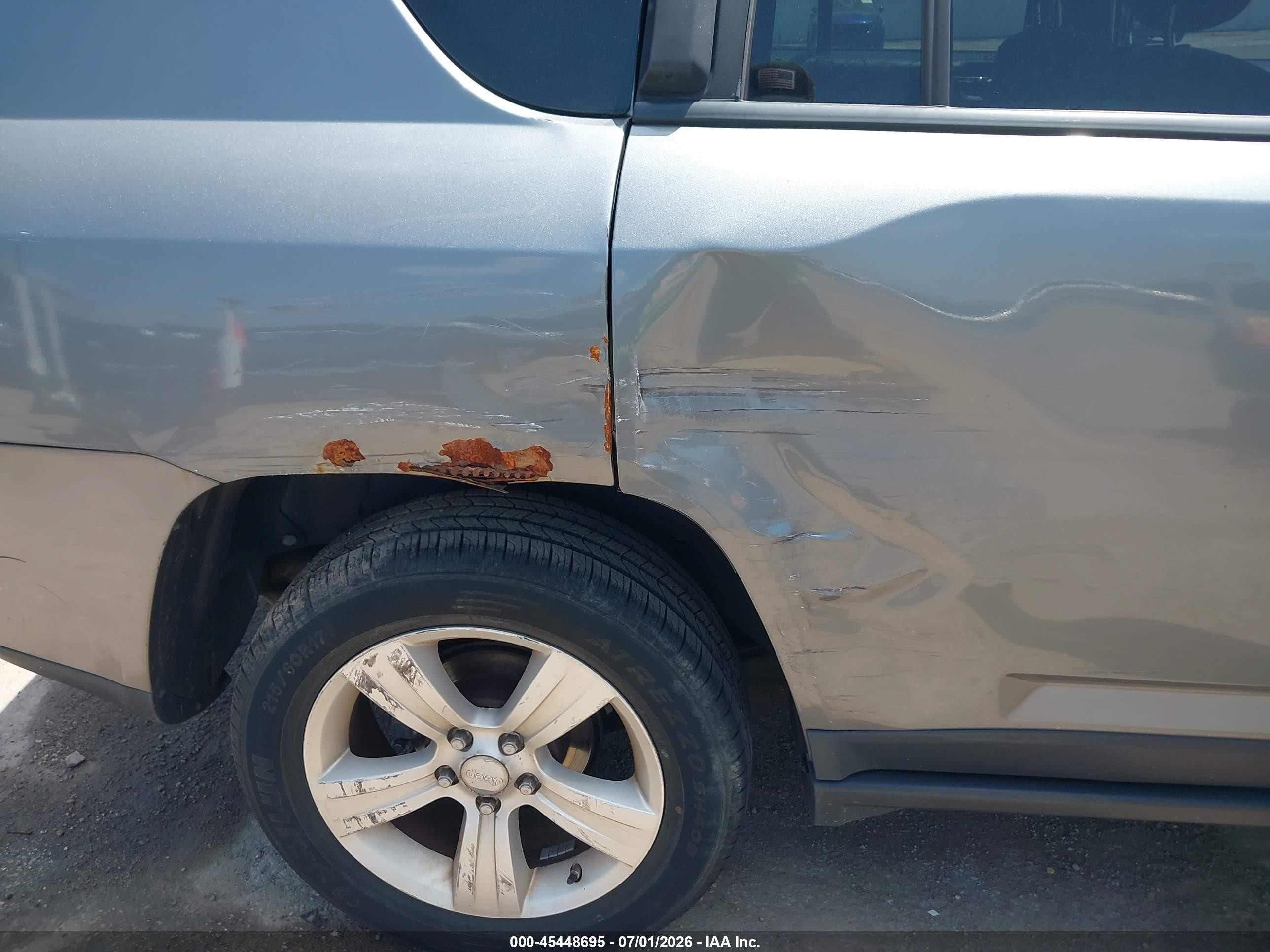 2012 Jeep Compass Sport Серый vin: 1C4NJDBB0CD576192