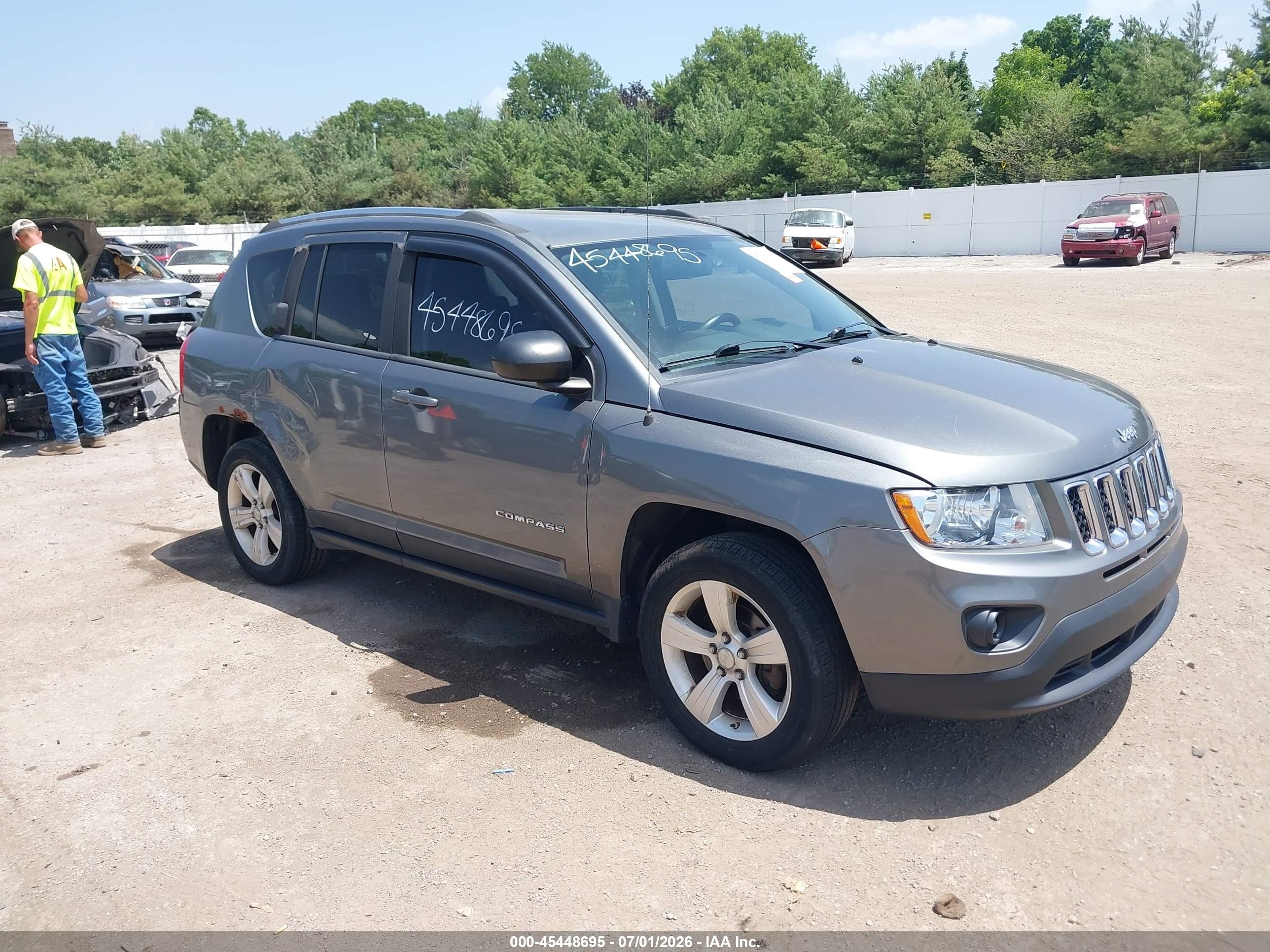 2012 Jeep Compass Sport Серый vin: 1C4NJDBB0CD576192