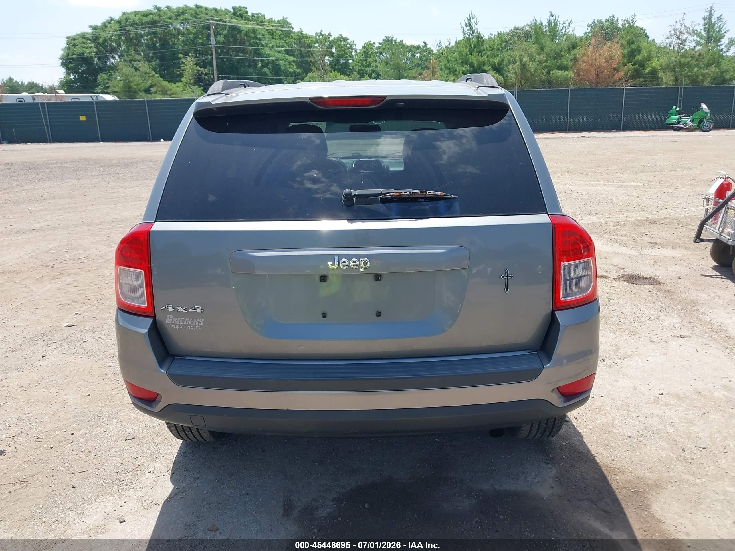 2012 Jeep Compass Sport Серый vin: 1C4NJDBB0CD576192