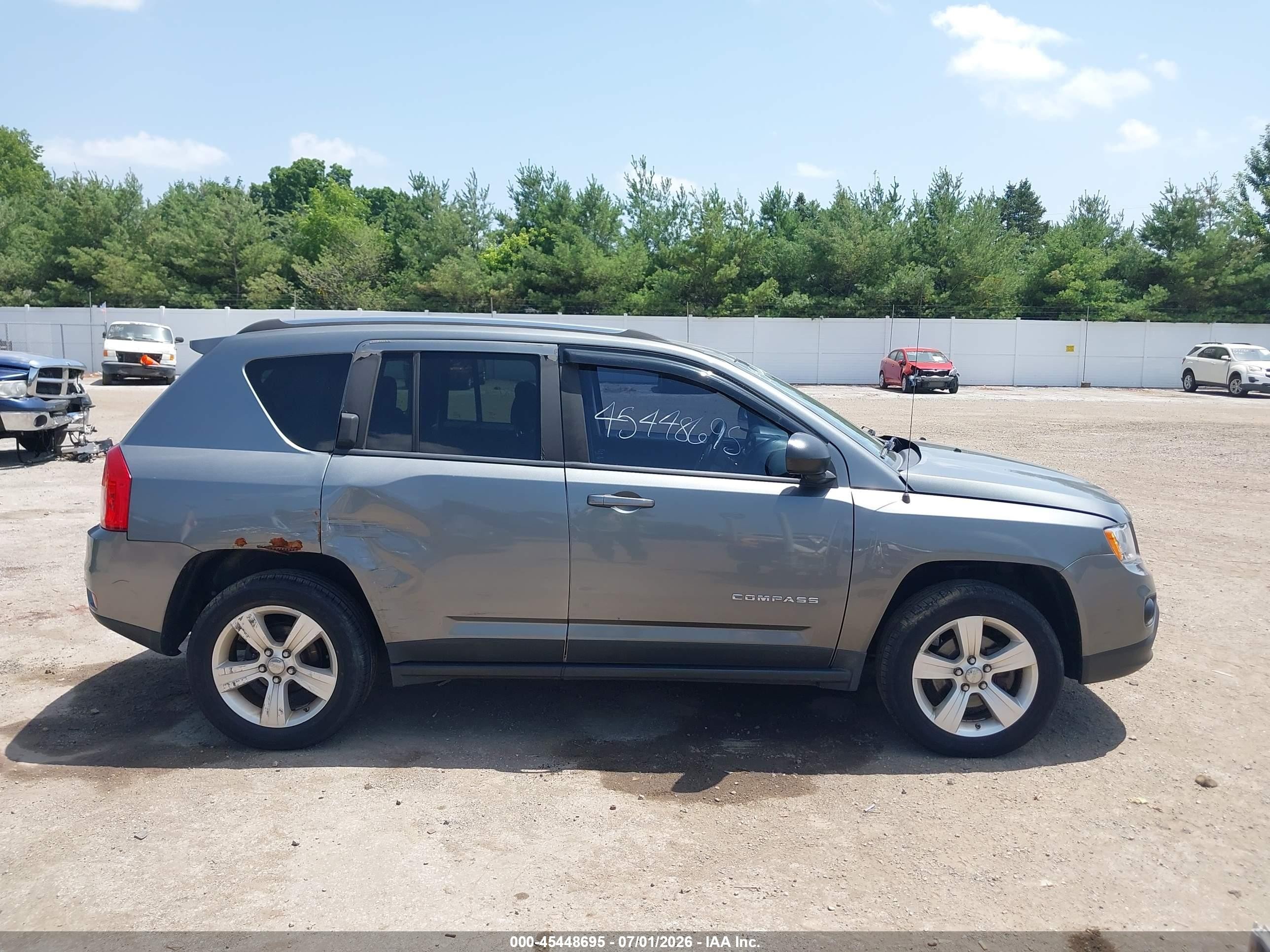 2012 Jeep Compass Sport Серый vin: 1C4NJDBB0CD576192
