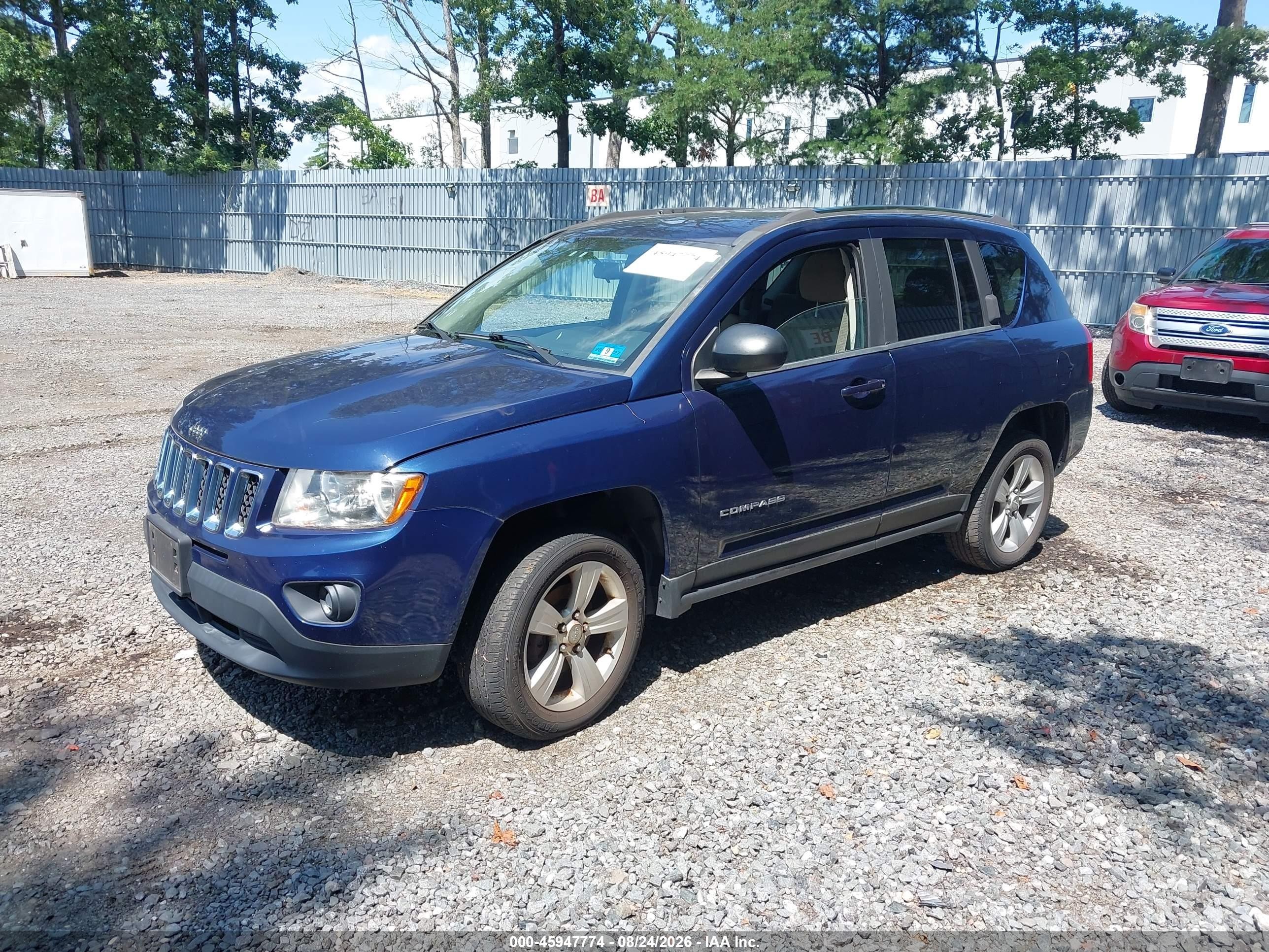 2012 Jeep Compass Sport Blue vin: 1C4NJDBB0CD609076