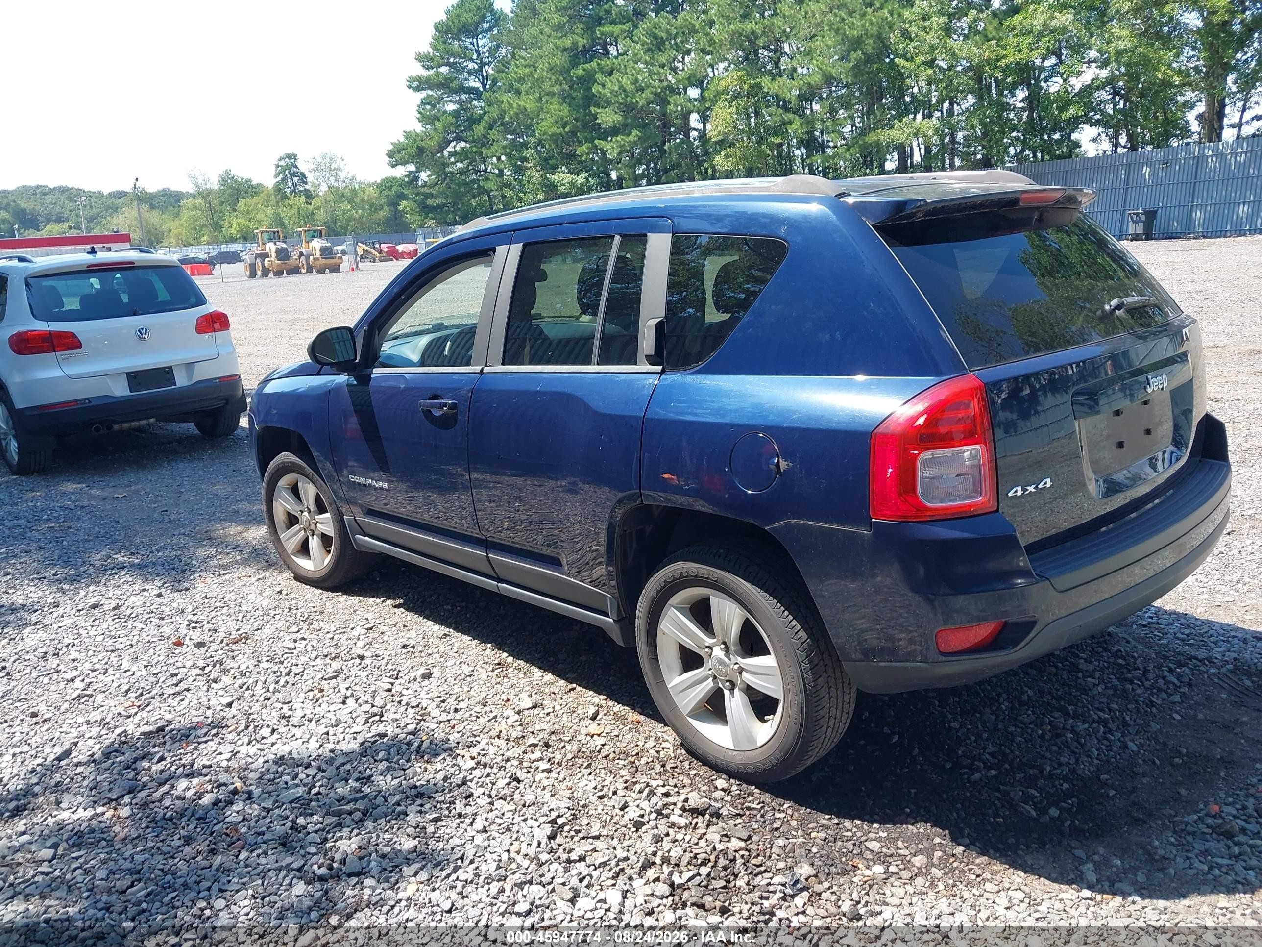 2012 Jeep Compass Sport Blue vin: 1C4NJDBB0CD609076
