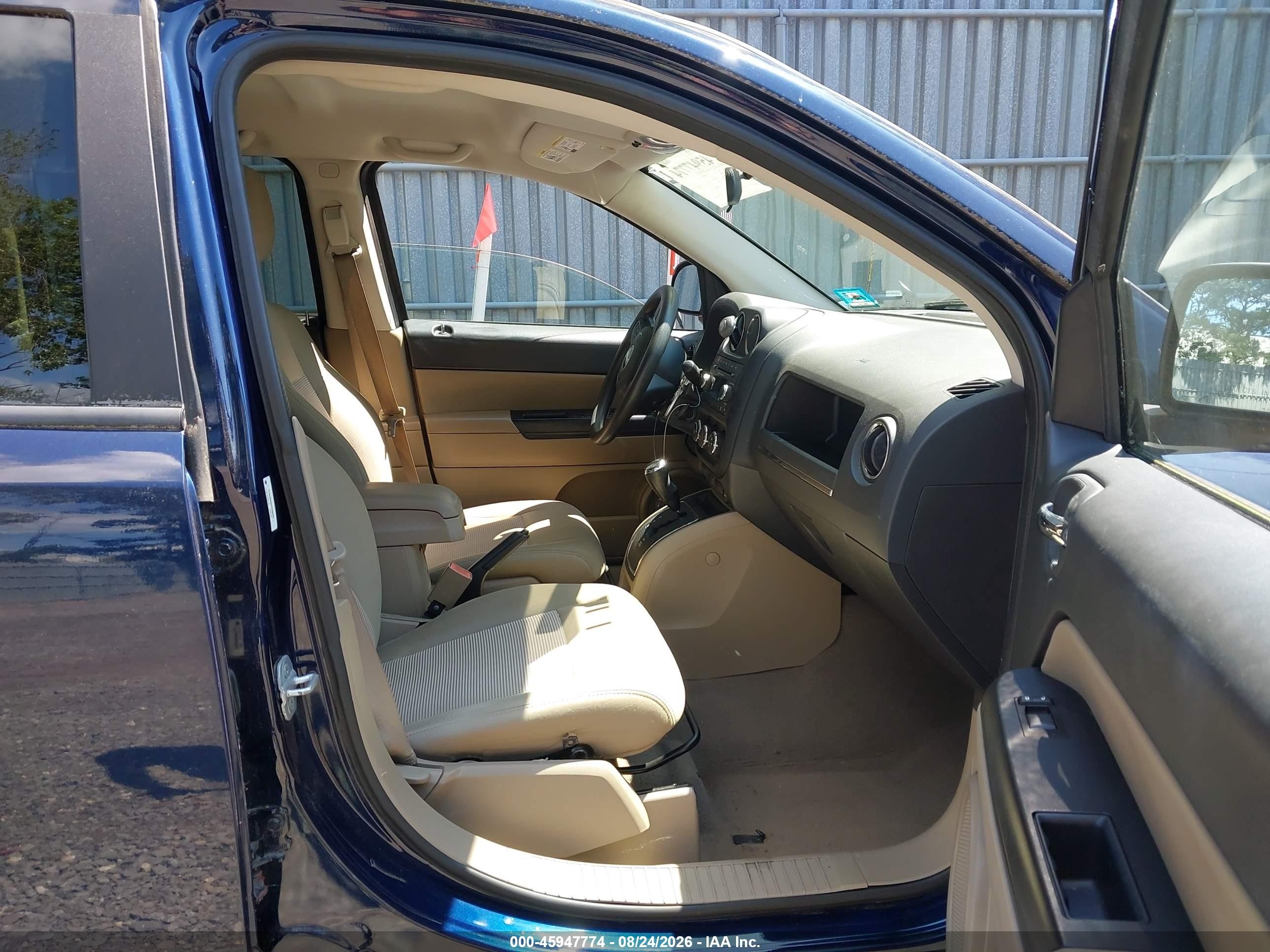 2012 Jeep Compass Sport Blue vin: 1C4NJDBB0CD609076