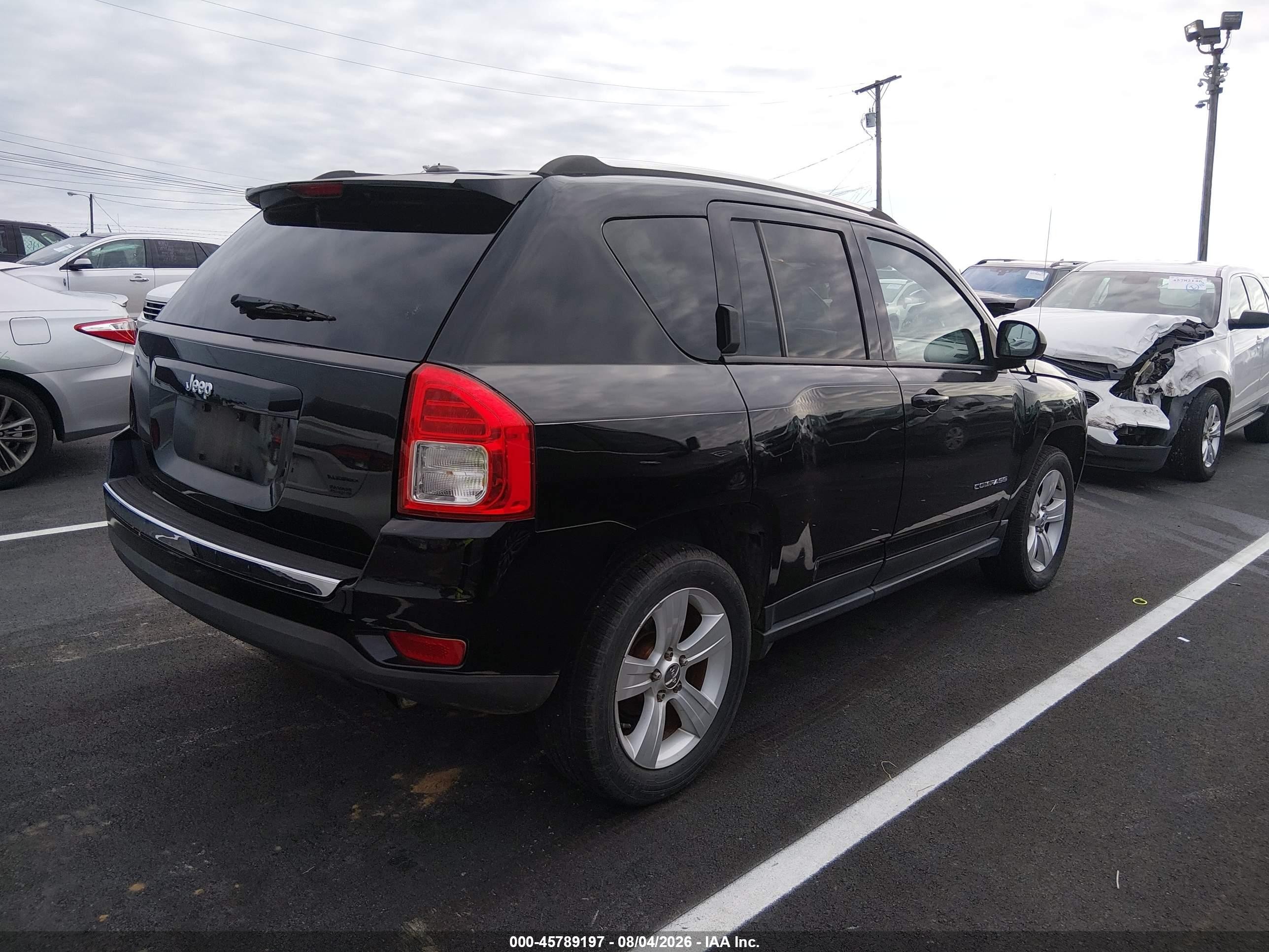 2013 Jeep Compass Sport Black vin: 1C4NJDBB0DD205096