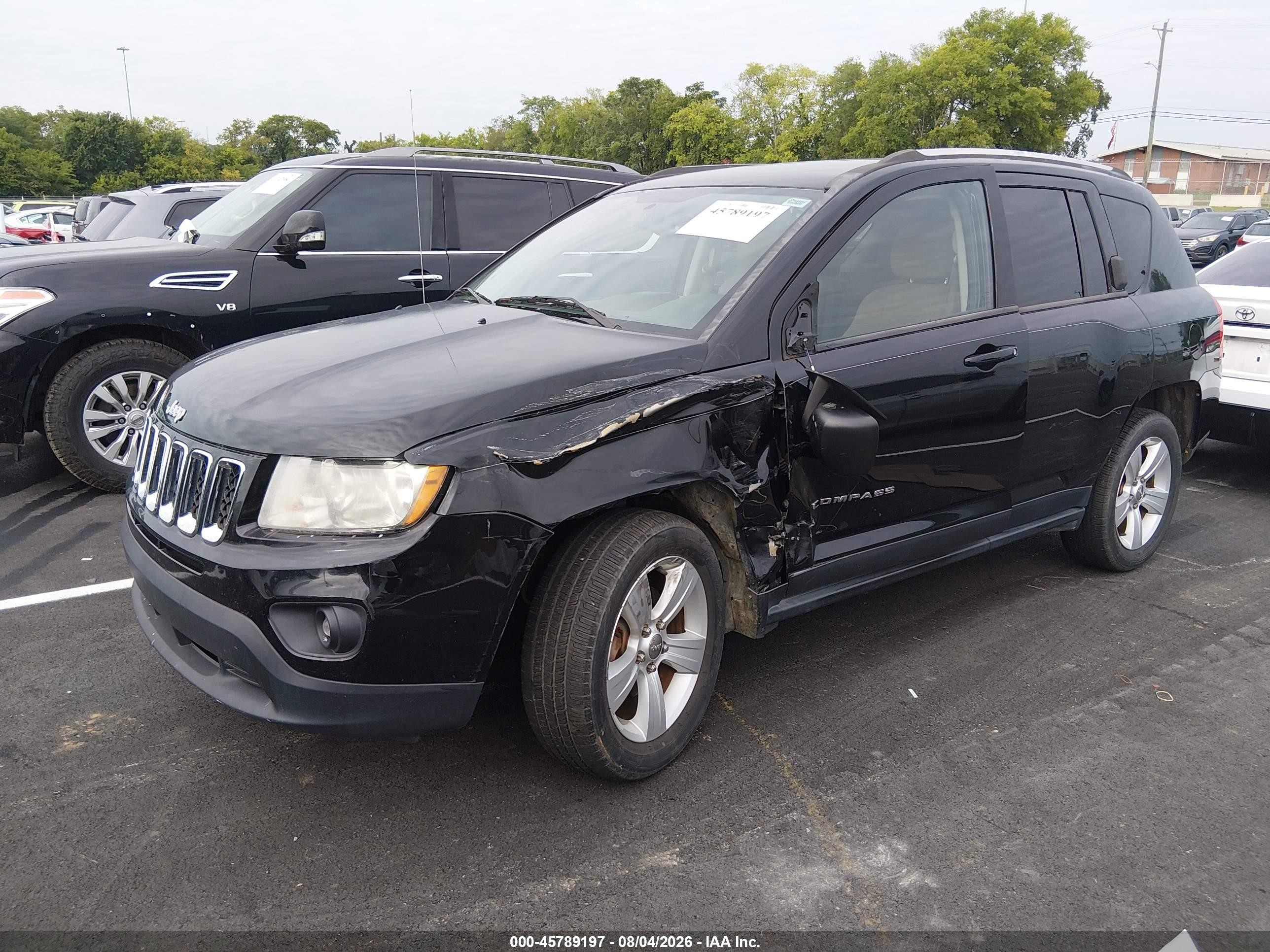 2013 Jeep Compass Sport Black vin: 1C4NJDBB0DD205096