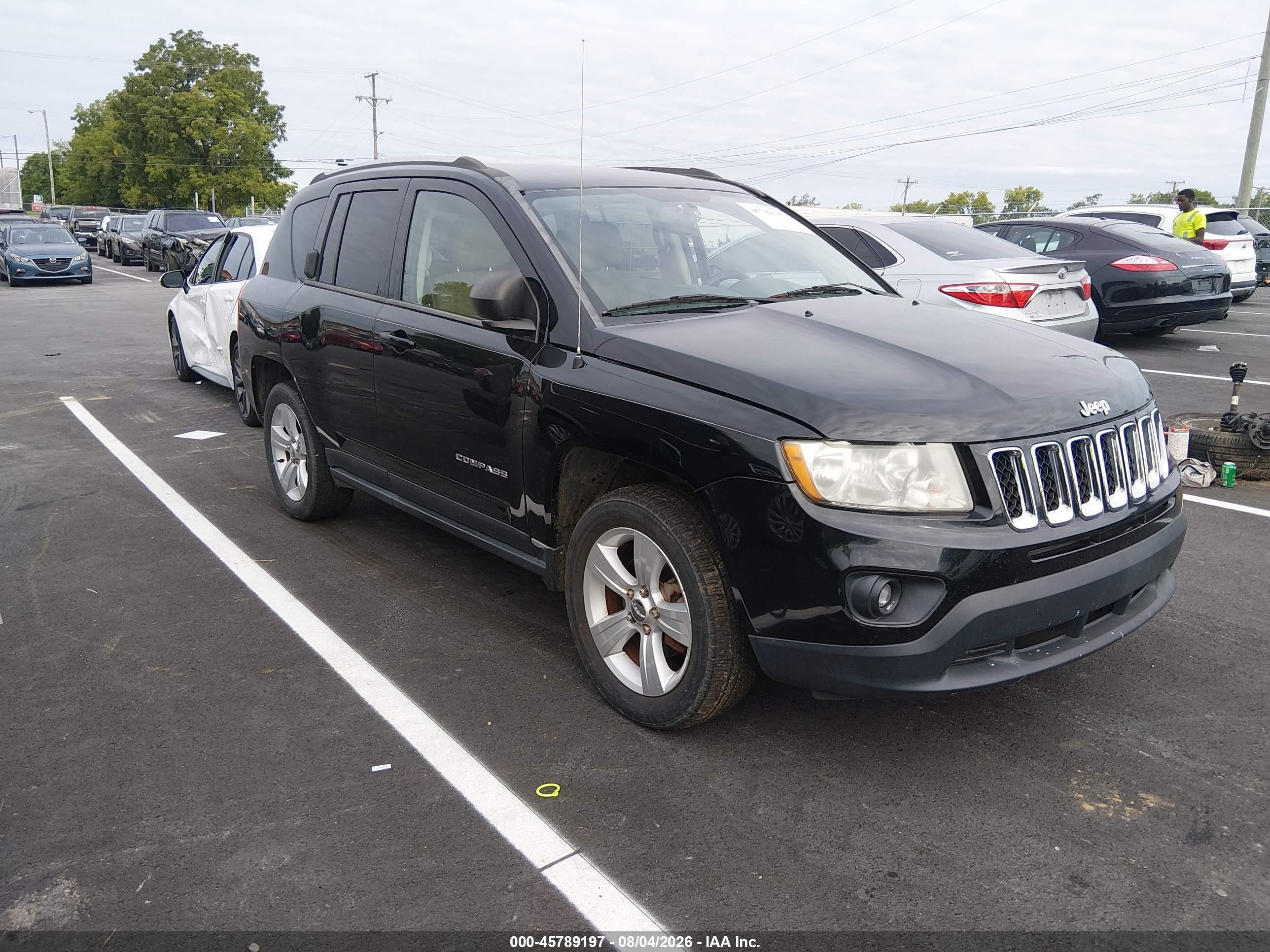 2013 Jeep Compass Sport Black vin: 1C4NJDBB0DD205096