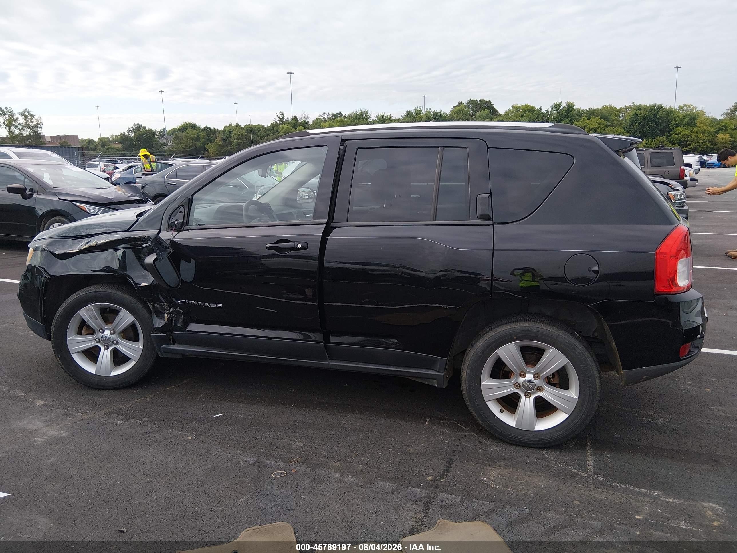 2013 Jeep Compass Sport Black vin: 1C4NJDBB0DD205096