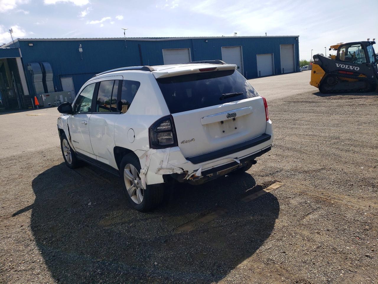 2014 Jeep Compass Sport White vin: 1C4NJDBB0ED538402