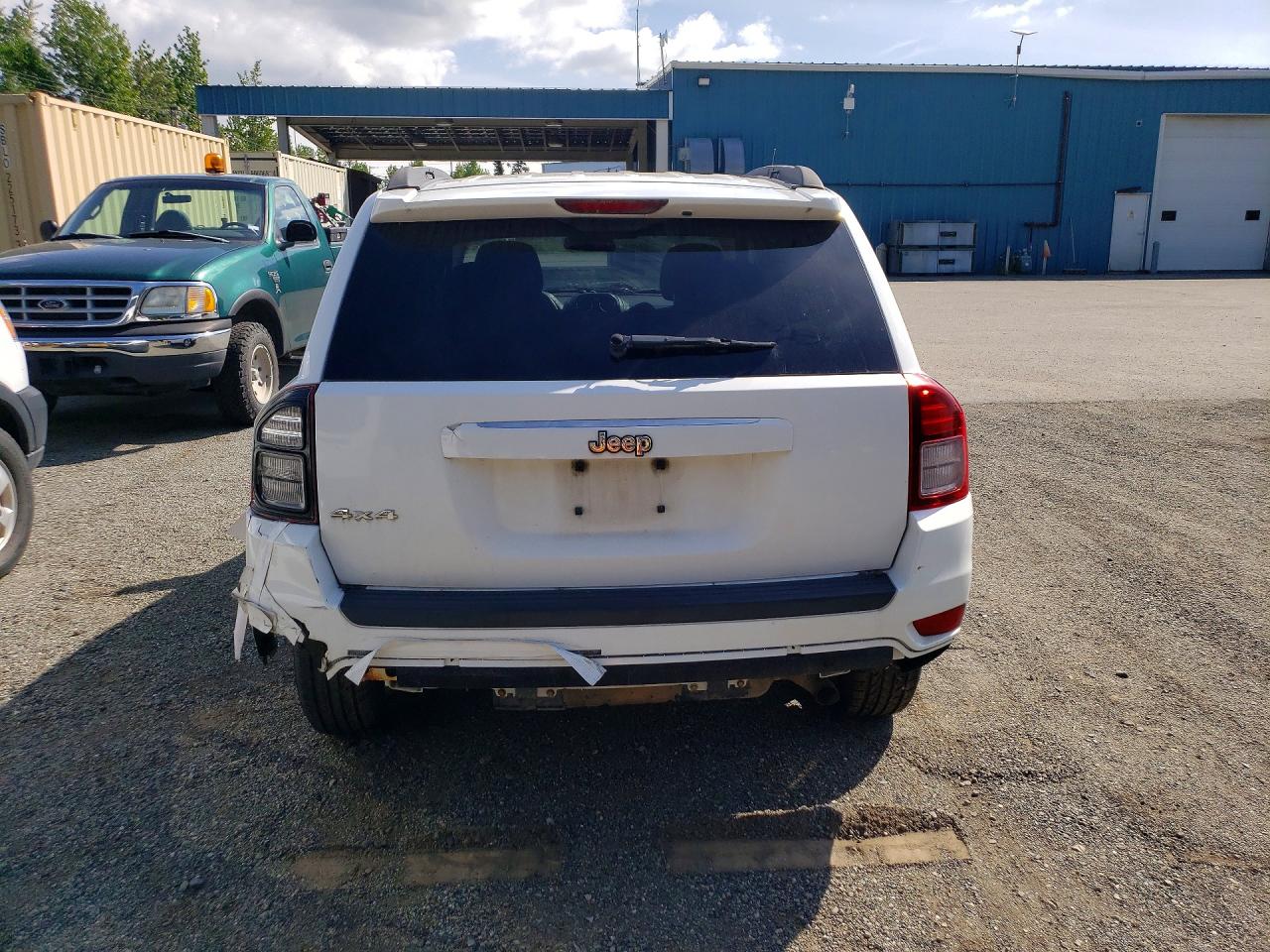 2014 Jeep Compass Sport White vin: 1C4NJDBB0ED538402