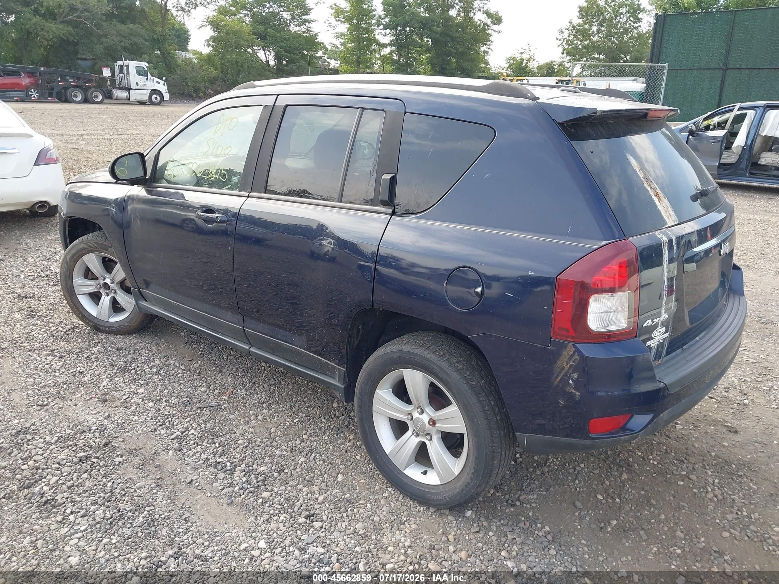2014 Jeep Compass Sport Blue vin: 1C4NJDBB0ED622333