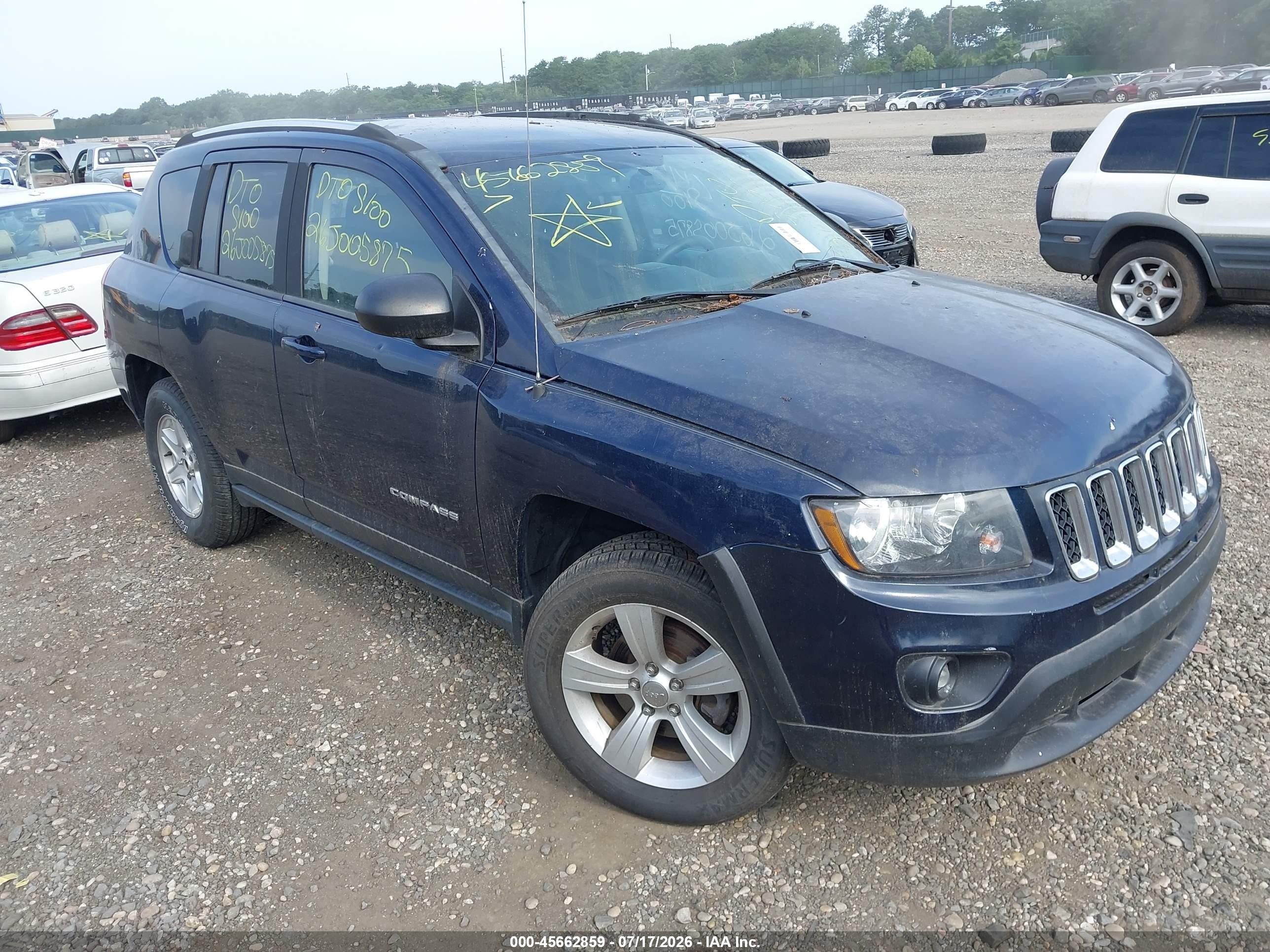 2014 Jeep Compass Sport Blue vin: 1C4NJDBB0ED622333