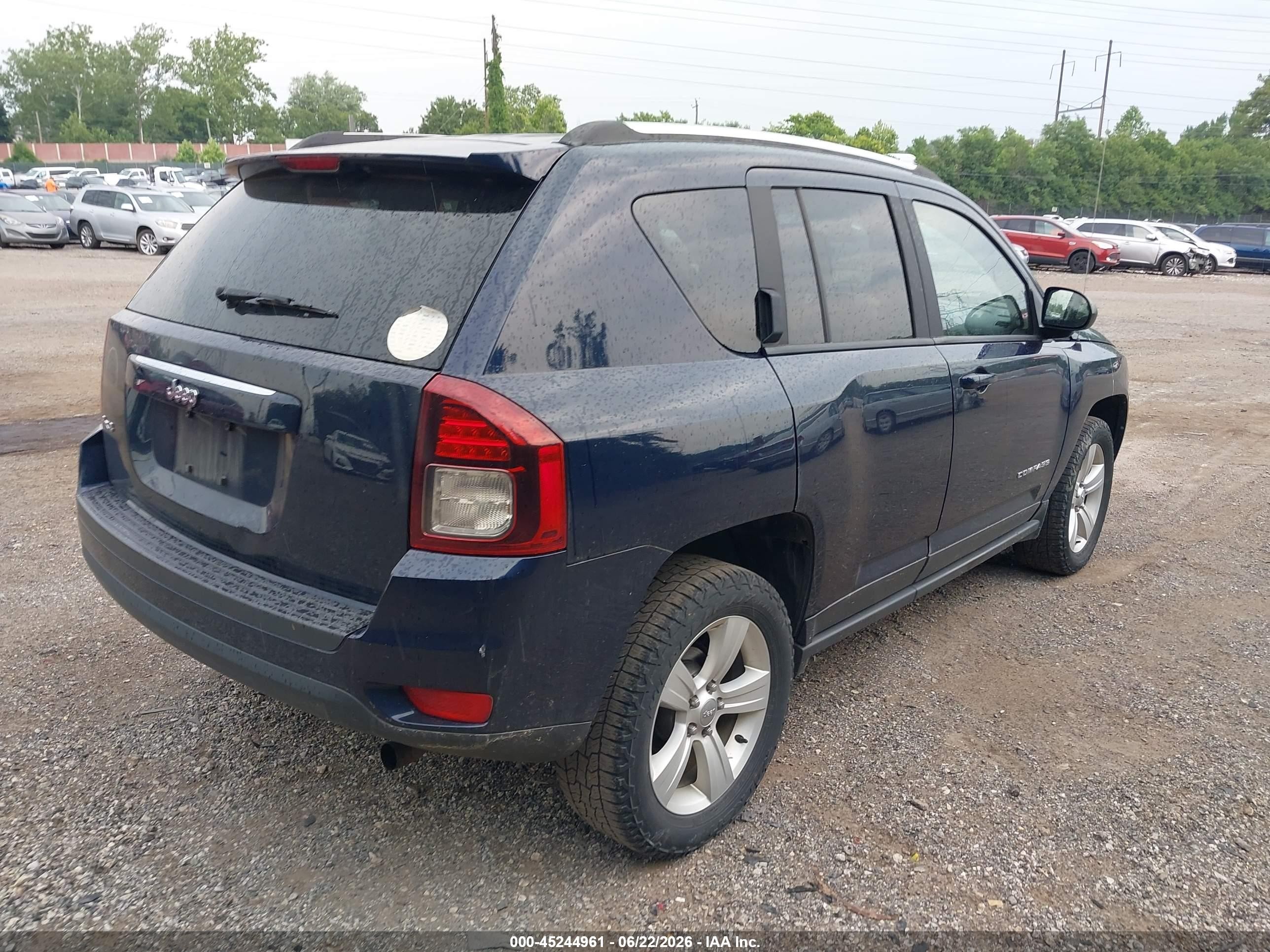 2014 Jeep Compass Sport Blue vin: 1C4NJDBB0ED670821