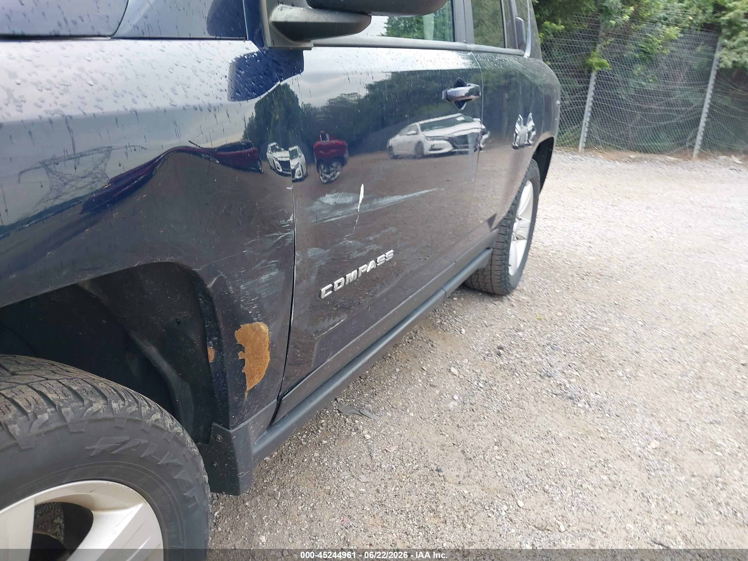 2014 Jeep Compass Sport Blue vin: 1C4NJDBB0ED670821