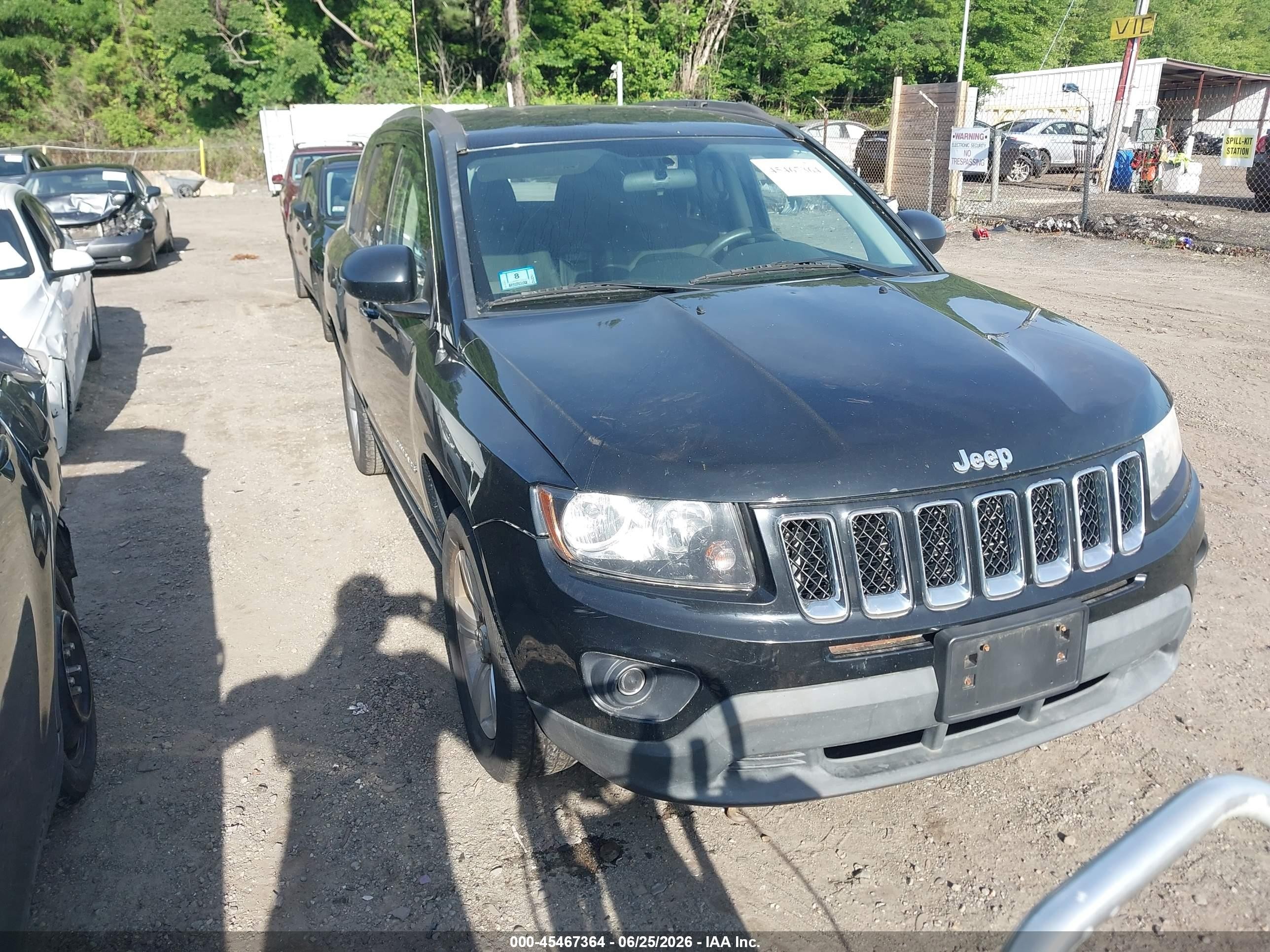 2014 Jeep Compass Sport Black vin: 1C4NJDBB0ED775228