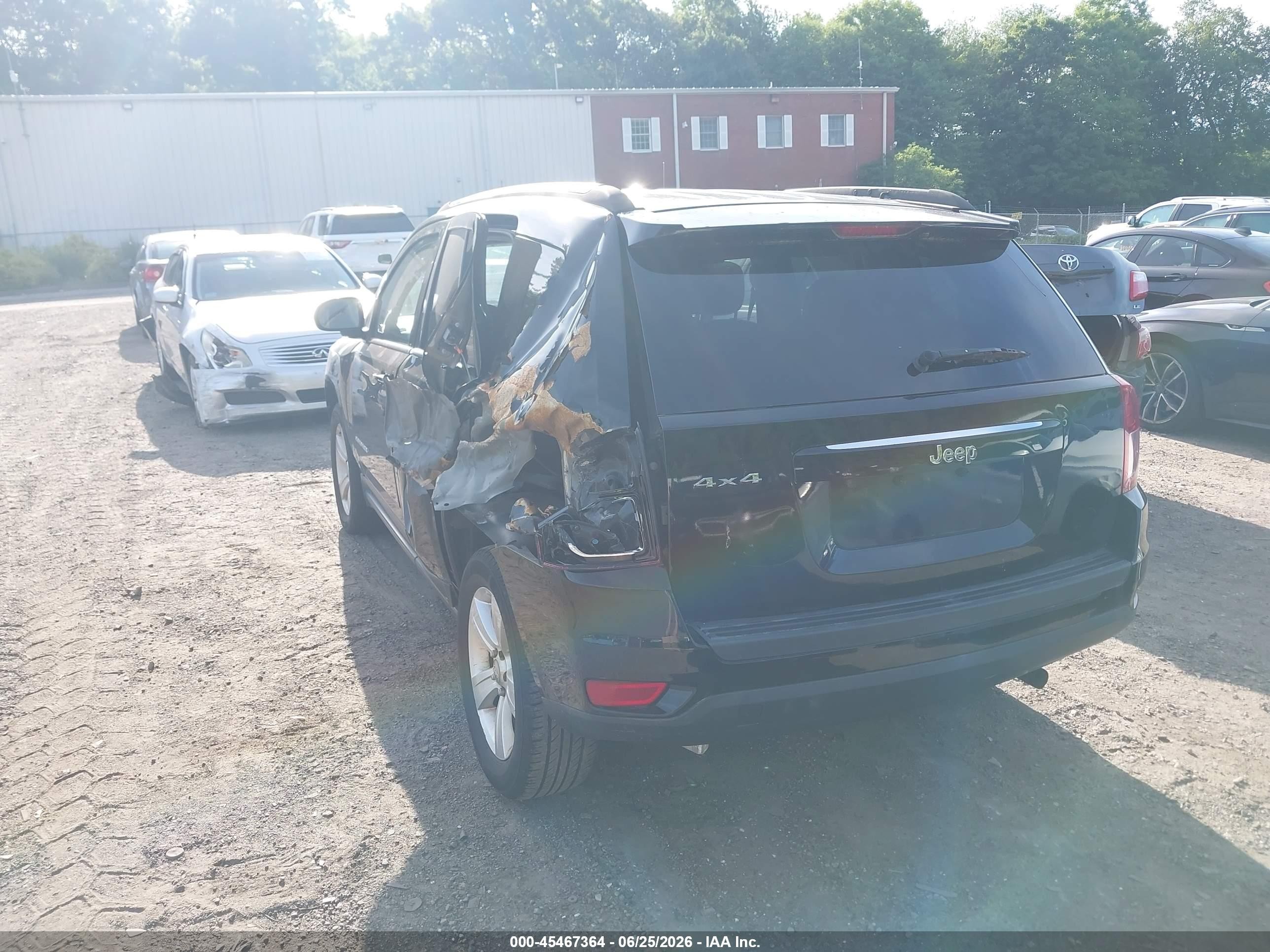 2014 Jeep Compass Sport Black vin: 1C4NJDBB0ED775228