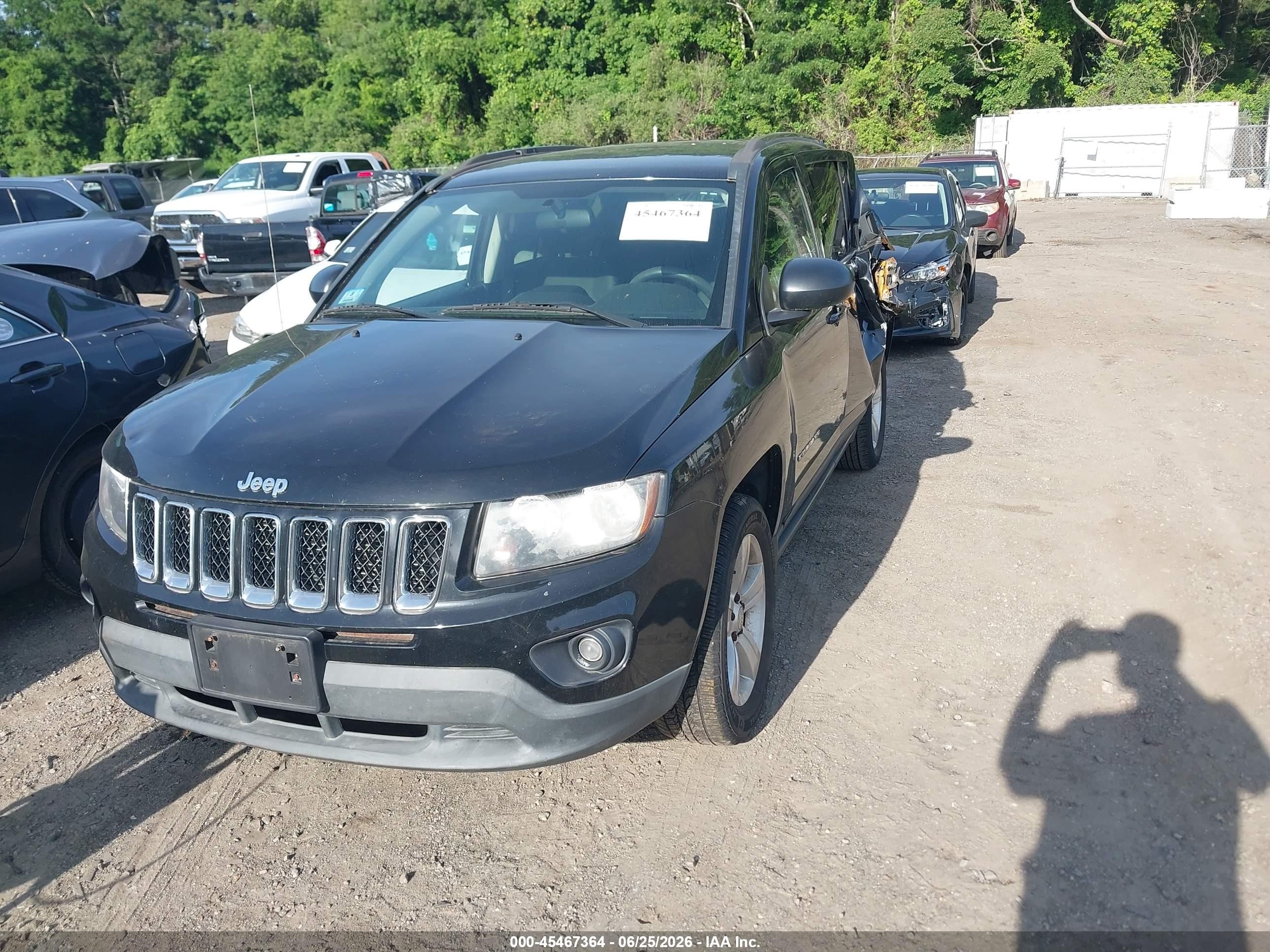 2014 Jeep Compass Sport Black vin: 1C4NJDBB0ED775228