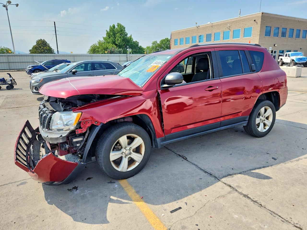 2014 Jeep Compass Sport Red vin: 1C4NJDBB0ED879797