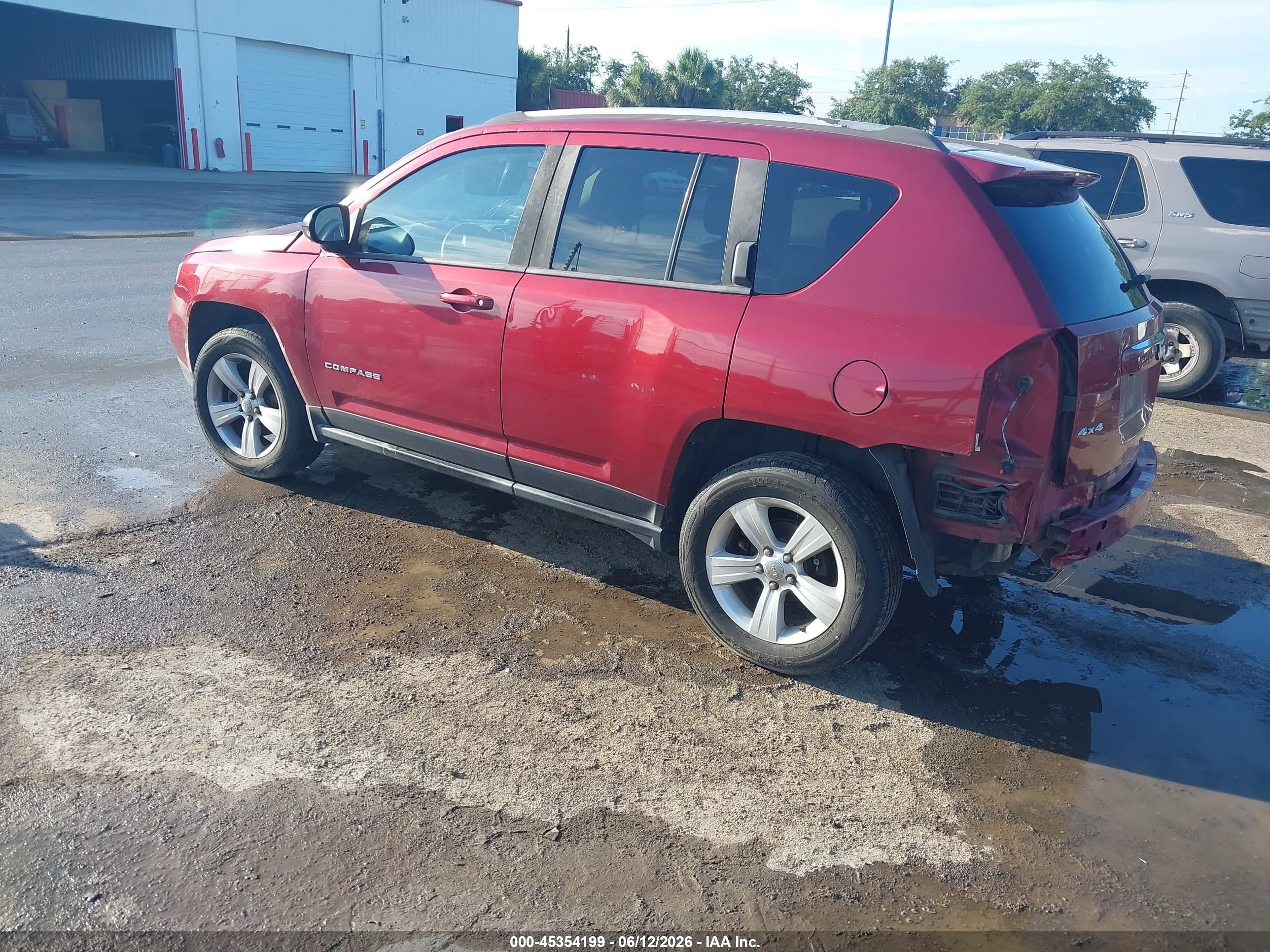 2015 Jeep Compass Sport Burgundy vin: 1C4NJDBB0FD240157