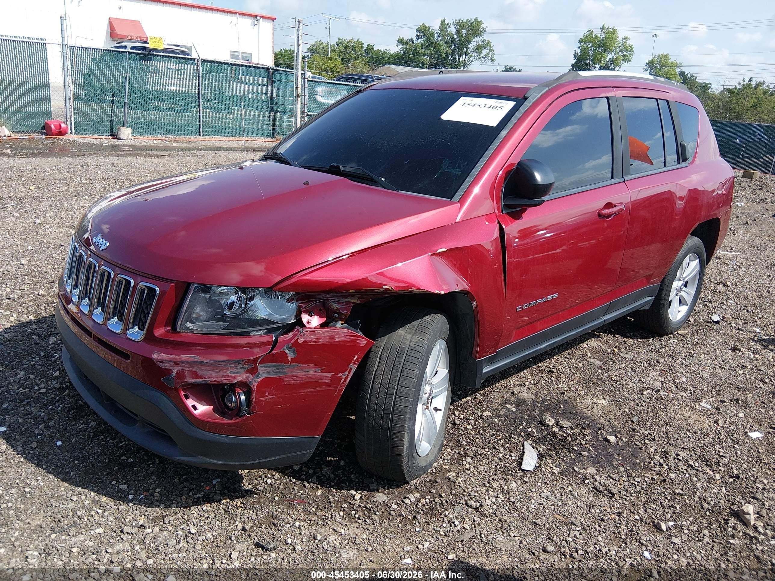 2015 Jeep Compass Sport Maroon vin: 1C4NJDBB0FD396117
