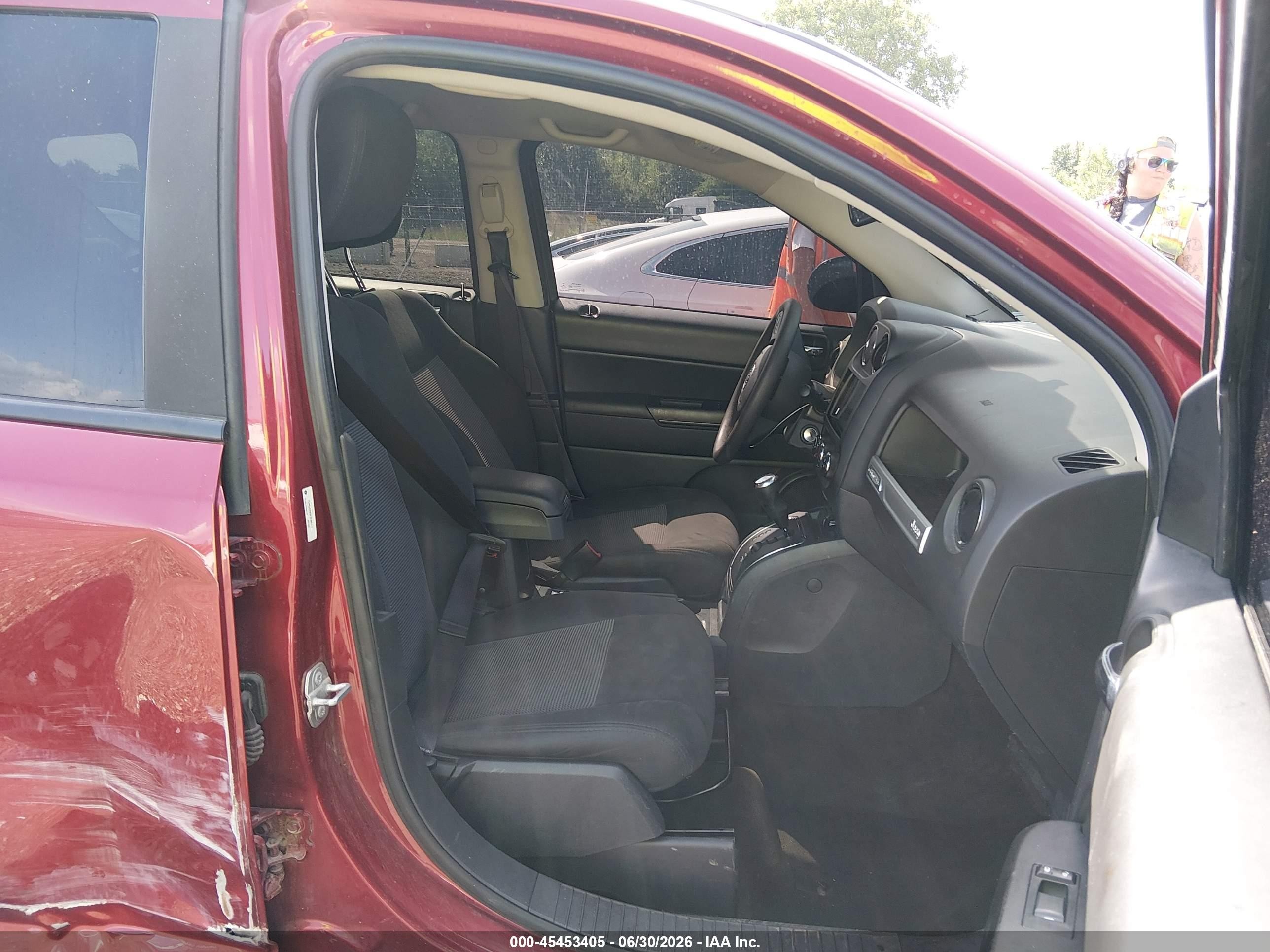 2015 Jeep Compass Sport Maroon vin: 1C4NJDBB0FD396117