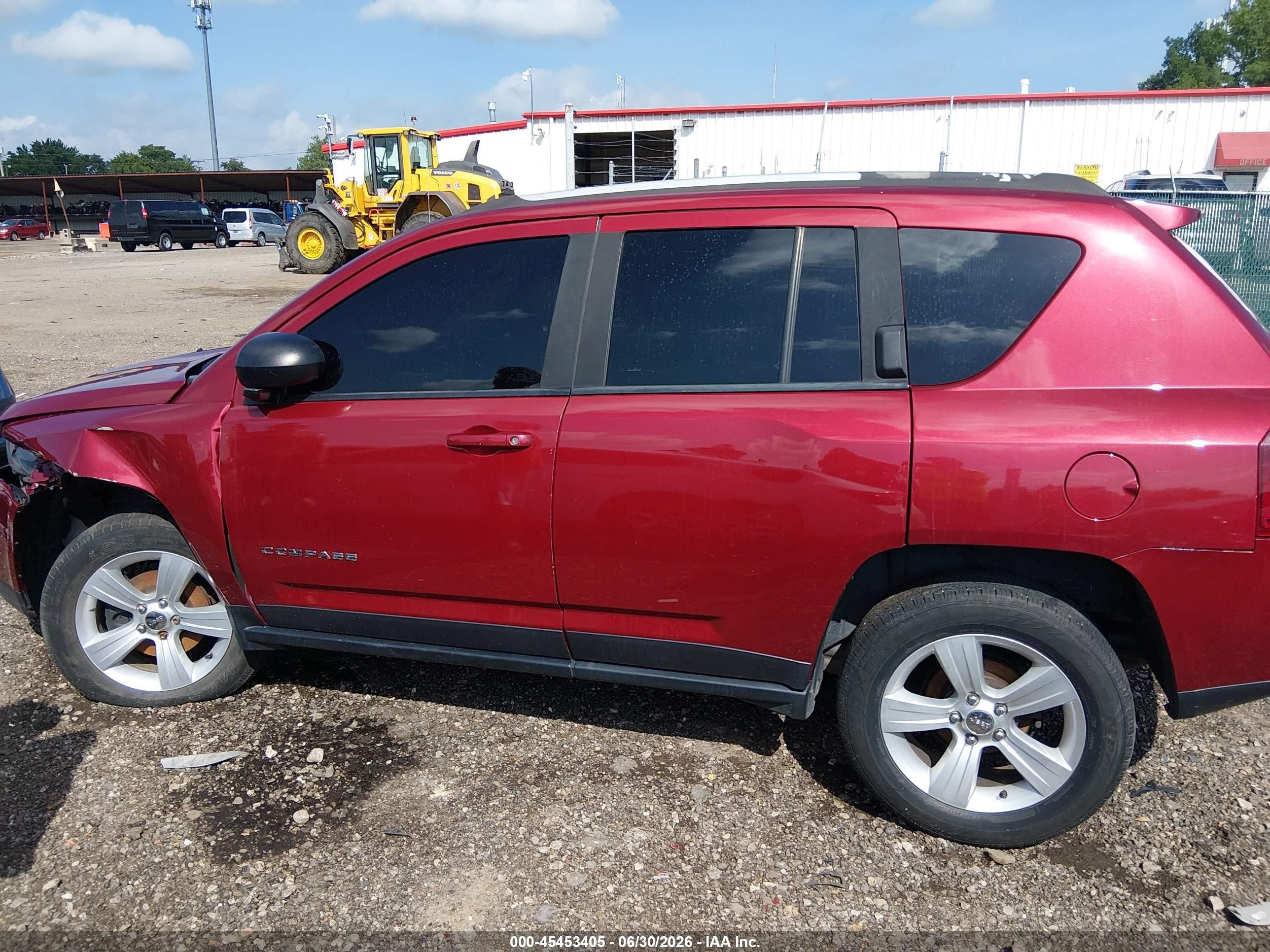 2015 Jeep Compass Sport Maroon vin: 1C4NJDBB0FD396117