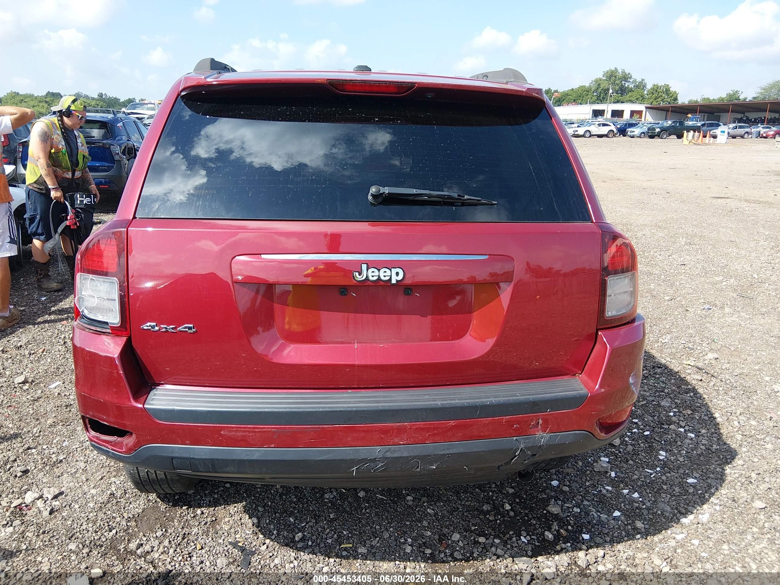 2015 Jeep Compass Sport Maroon vin: 1C4NJDBB0FD396117