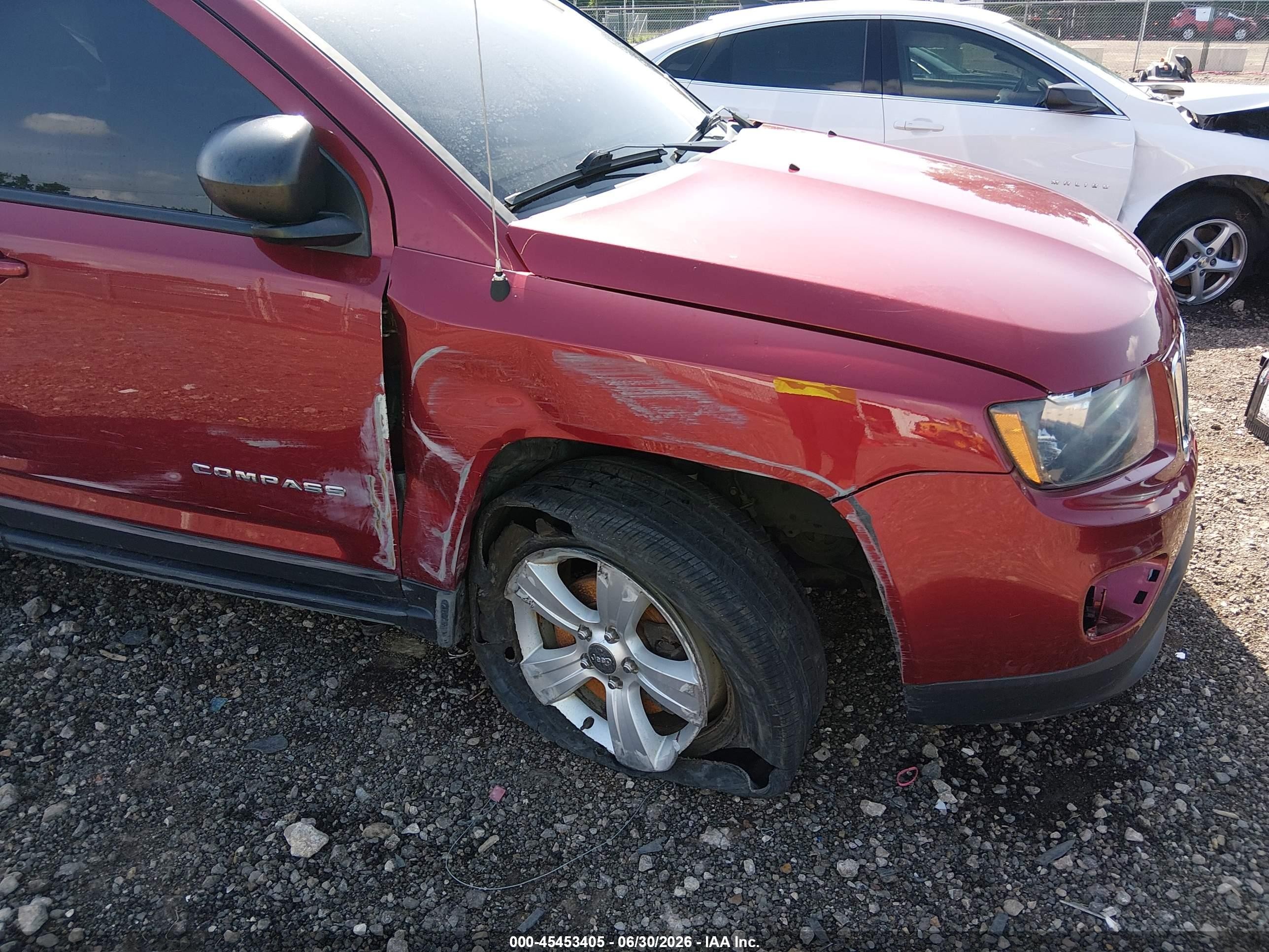 2015 Jeep Compass Sport Maroon vin: 1C4NJDBB0FD396117