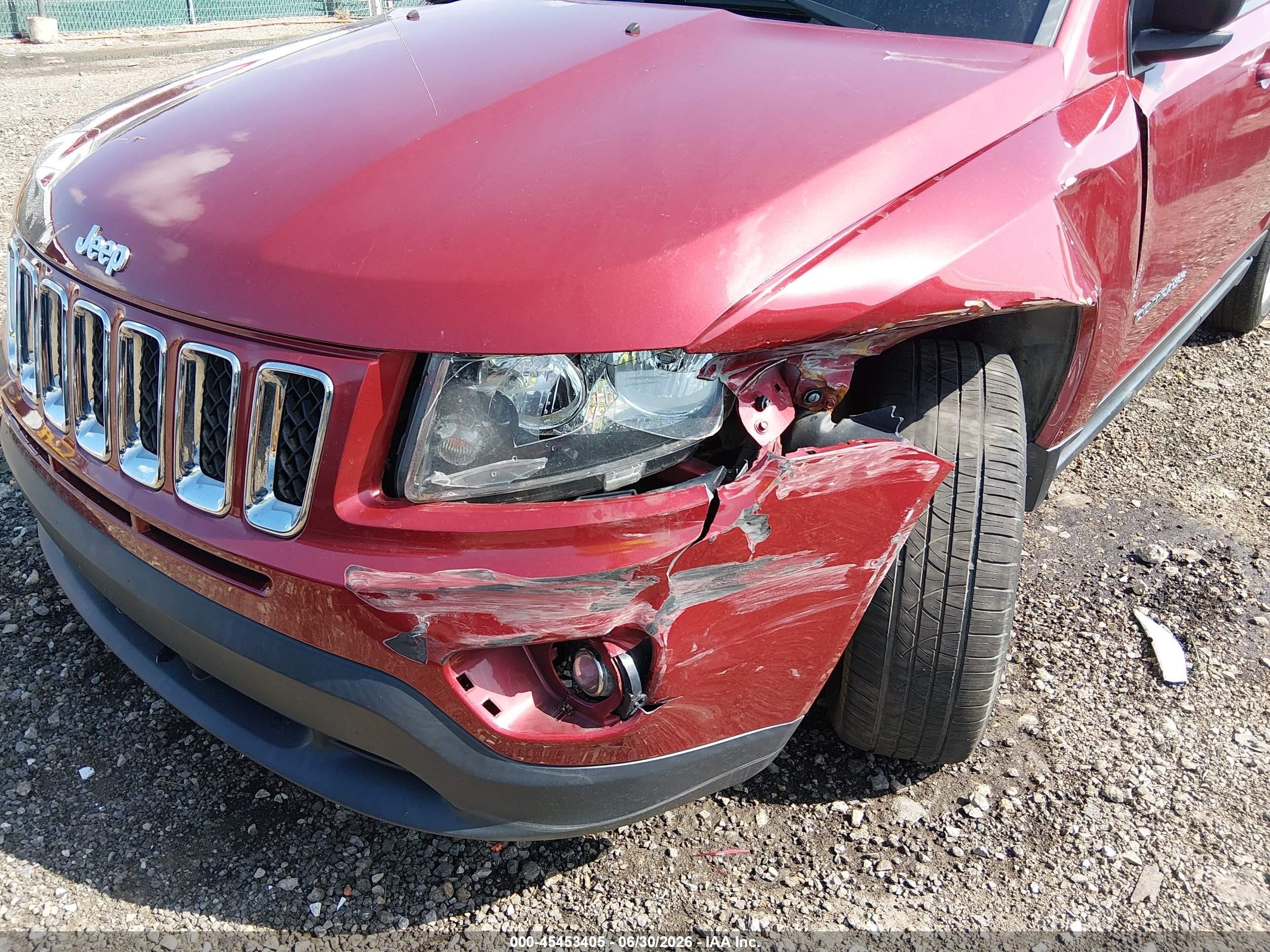 2015 Jeep Compass Sport Maroon vin: 1C4NJDBB0FD396117