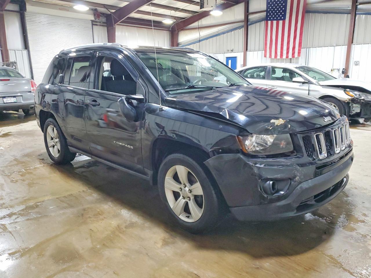 2015 Jeep Compass Sport Черный vin: 1C4NJDBB0FD416561