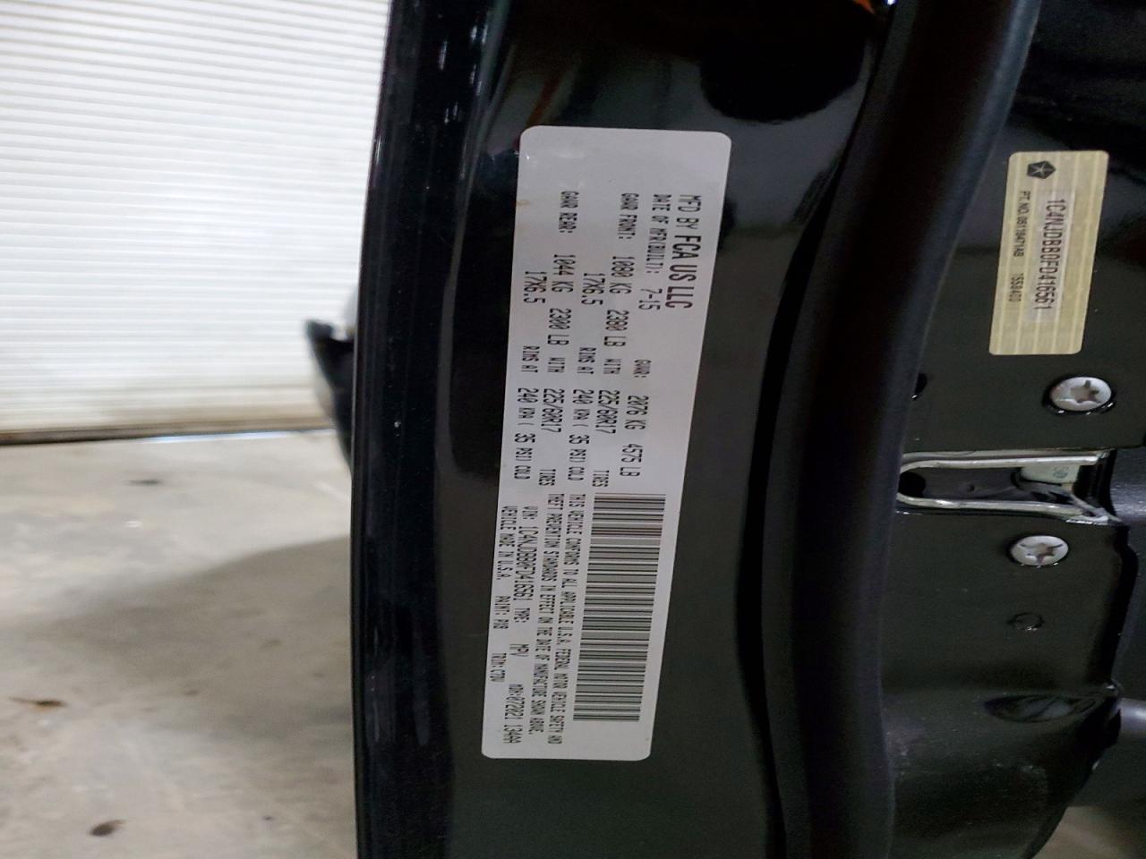 2015 Jeep Compass Sport Черный vin: 1C4NJDBB0FD416561