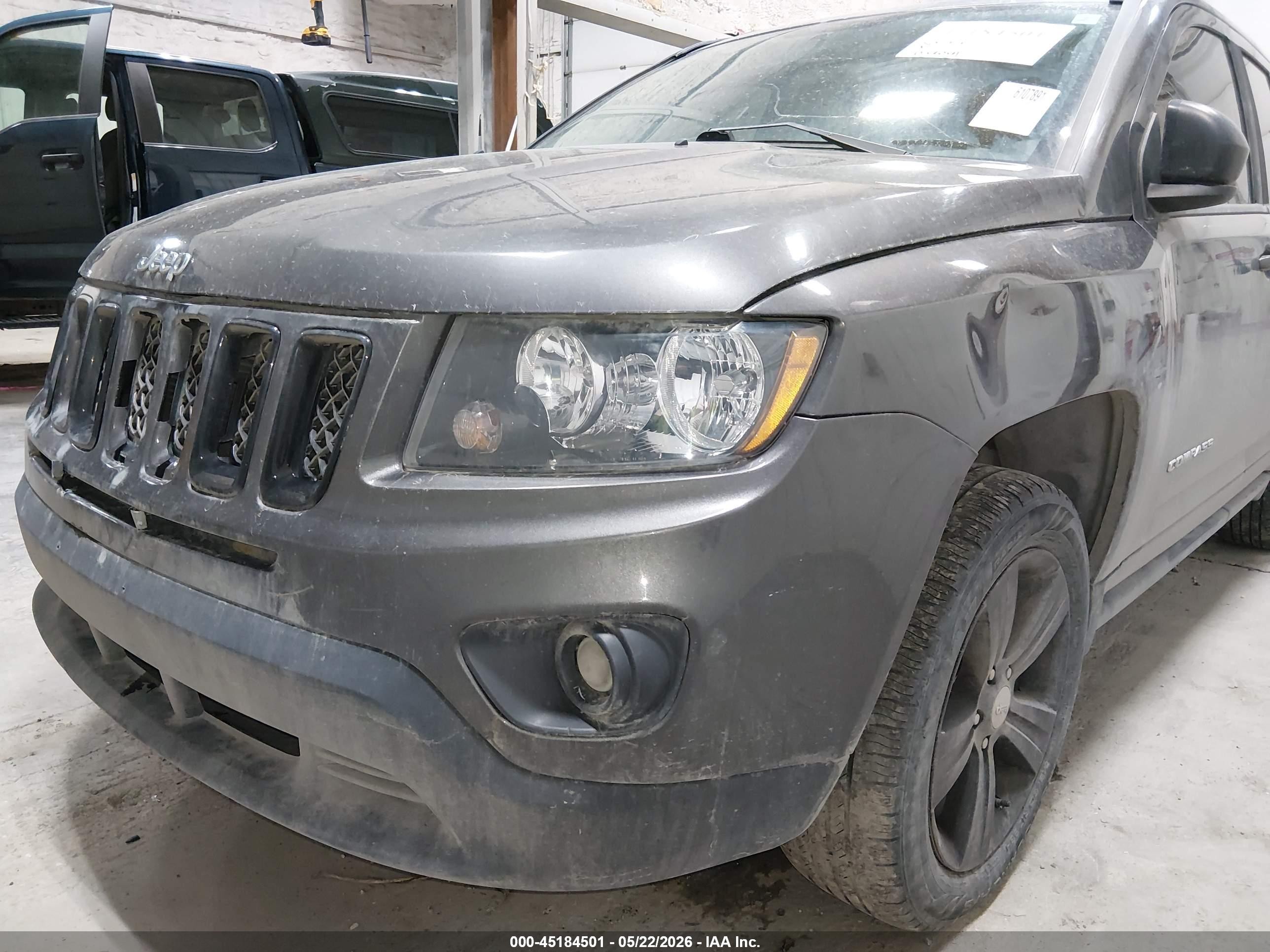 2015 Jeep Compass Sport Серый vin: 1C4NJDBB0FD424059