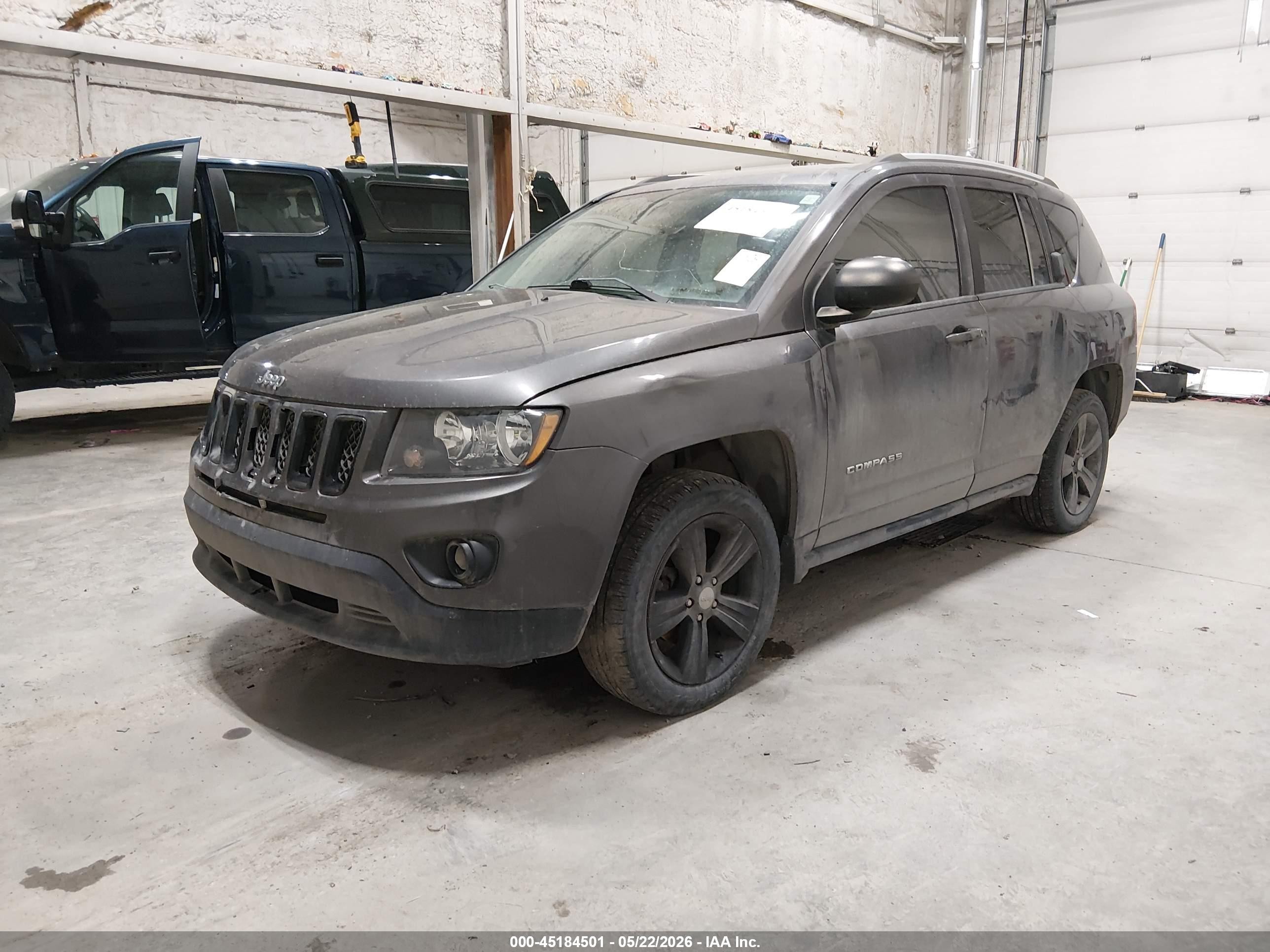2015 Jeep Compass Sport Серый vin: 1C4NJDBB0FD424059