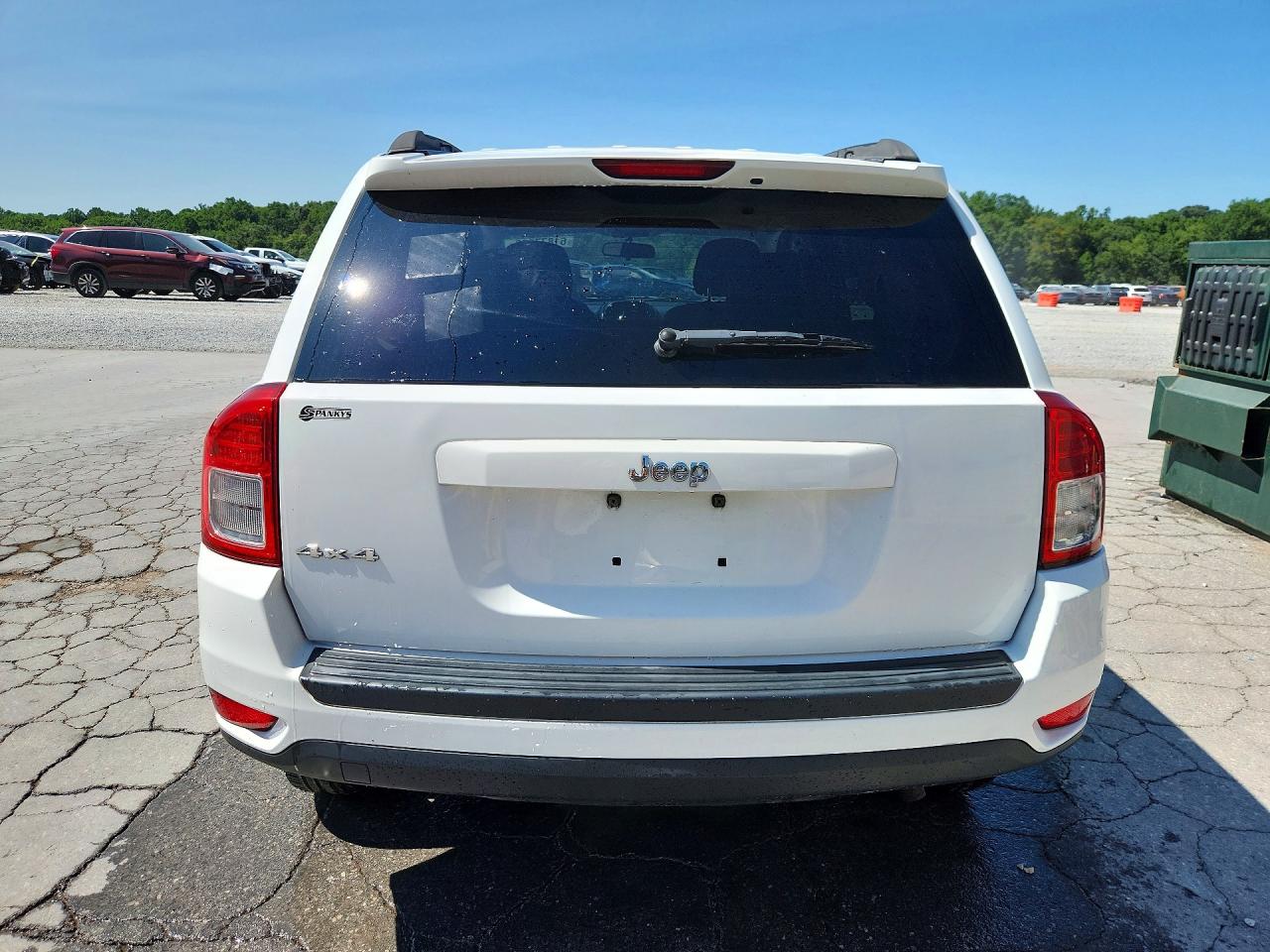 2012 Jeep Compass Sport White vin: 1C4NJDBB1CD520455