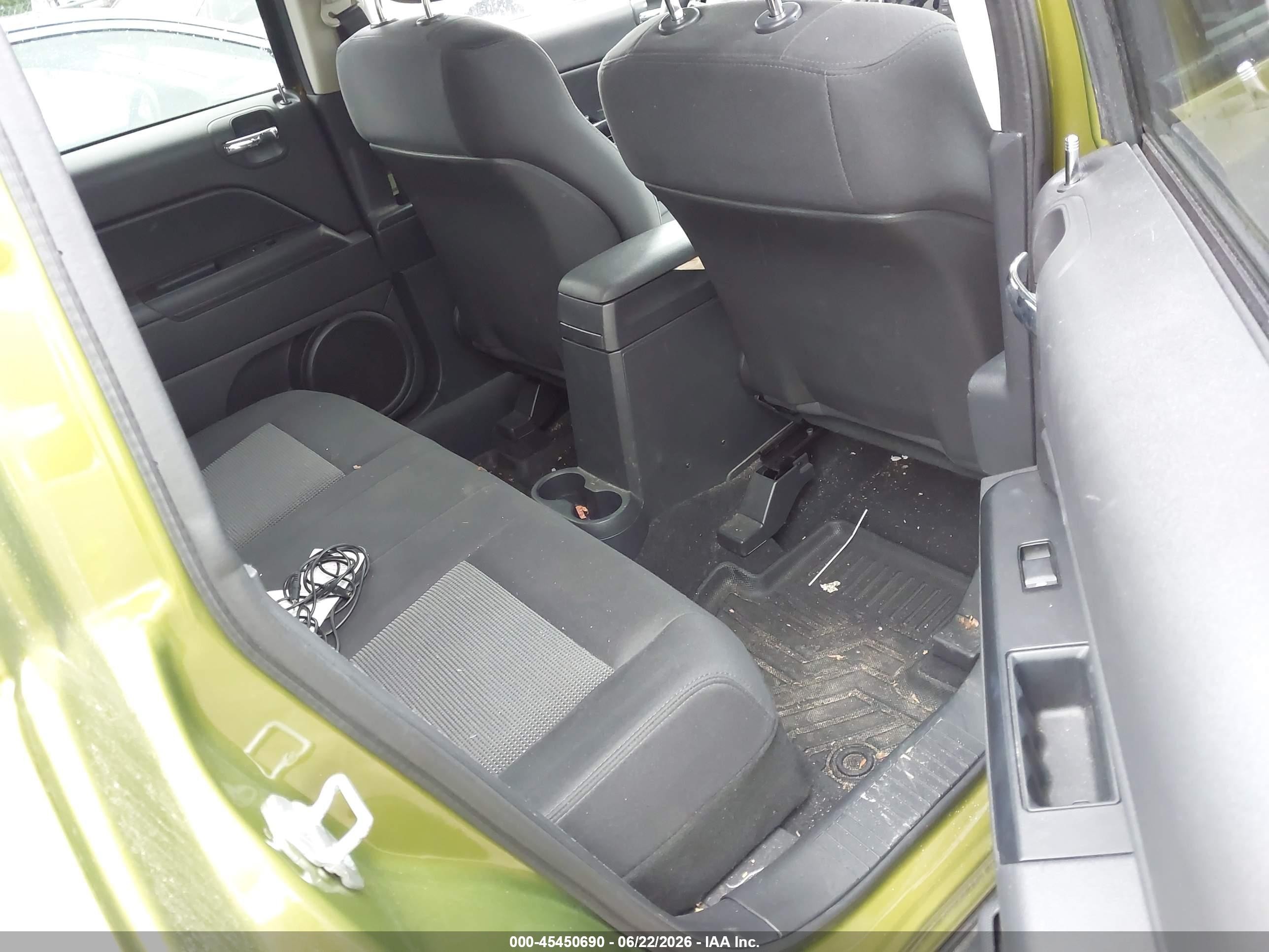 2012 Jeep Compass Sport Green vin: 1C4NJDBB1CD554945