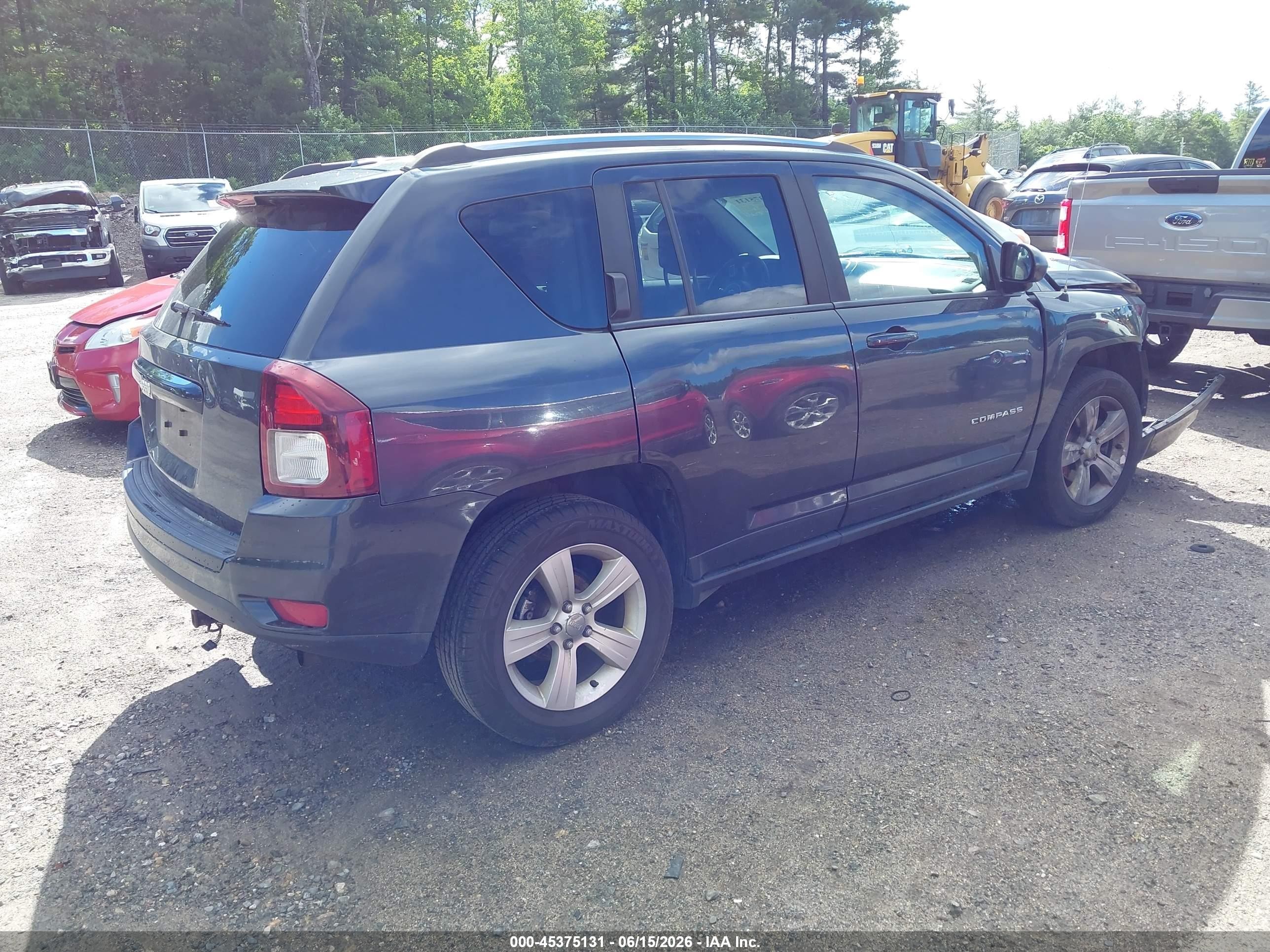 2014 Jeep Compass Sport Gray vin: 1C4NJDBB1ED740889