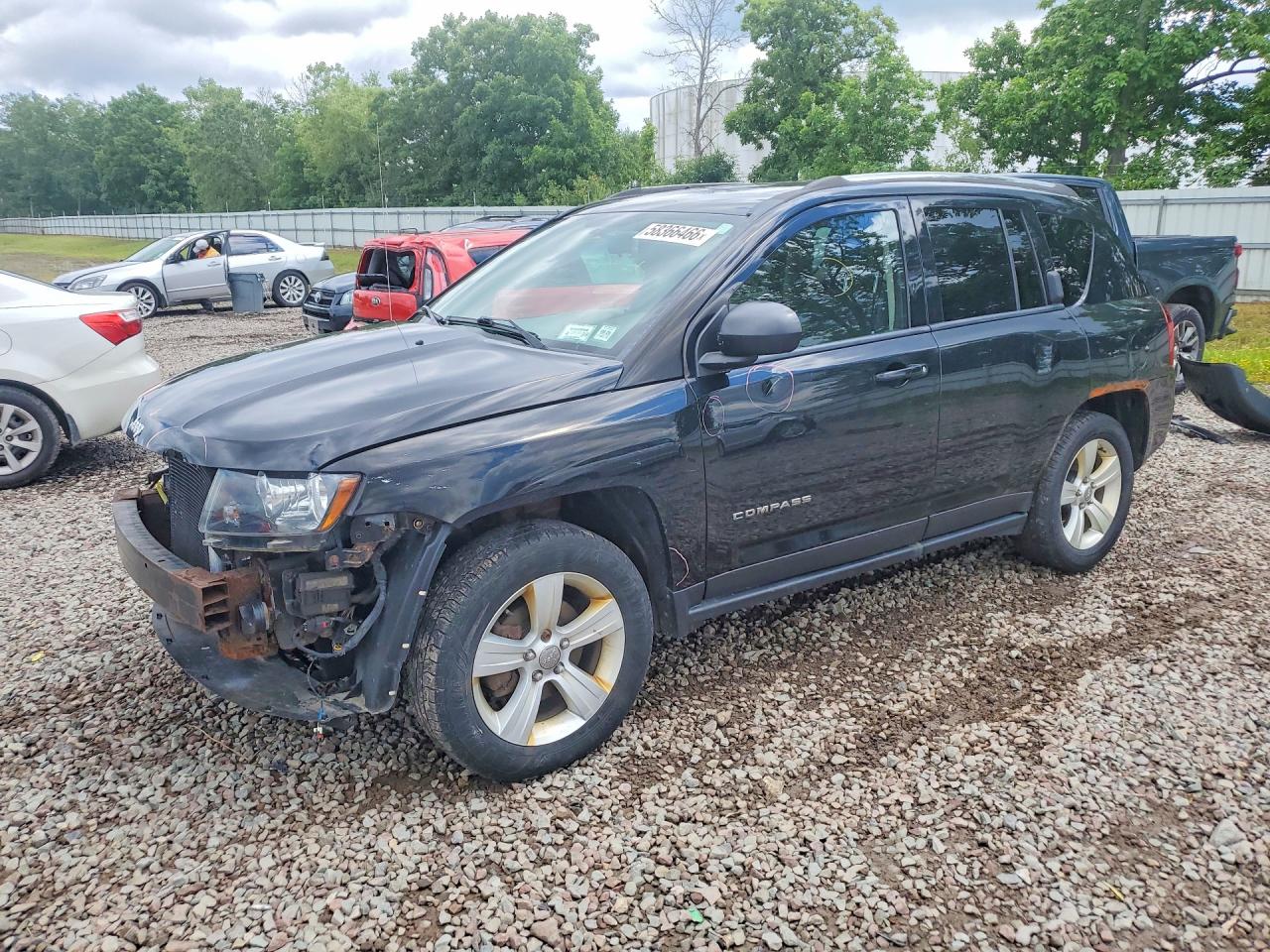 2015 Jeep Compass Sport Black vin: 1C4NJDBB1FD108220