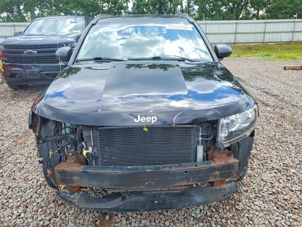 2015 Jeep Compass Sport Black vin: 1C4NJDBB1FD108220