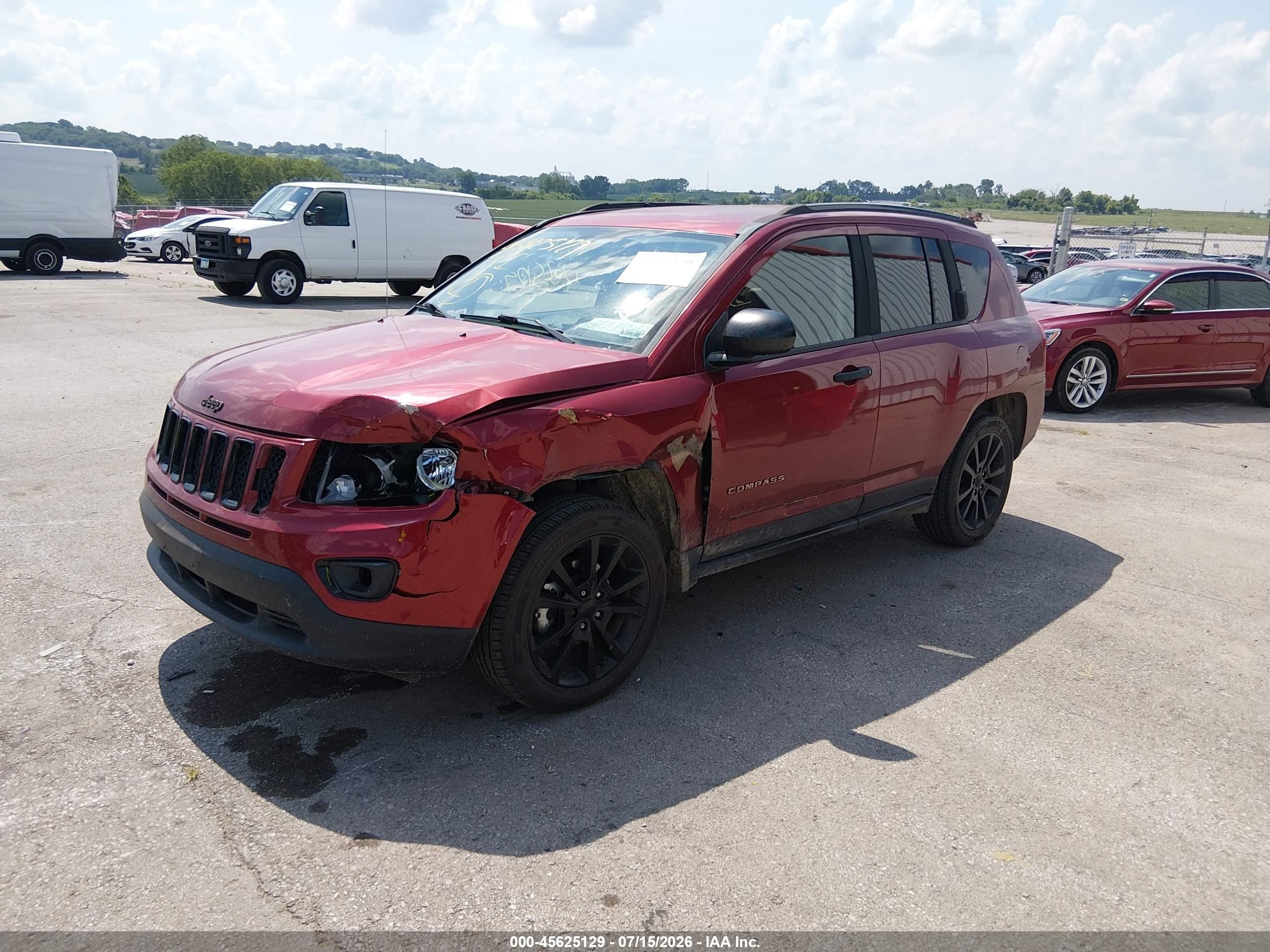 2015 Jeep Compass Altitude Edition Red vin: 1C4NJDBB1FD308126