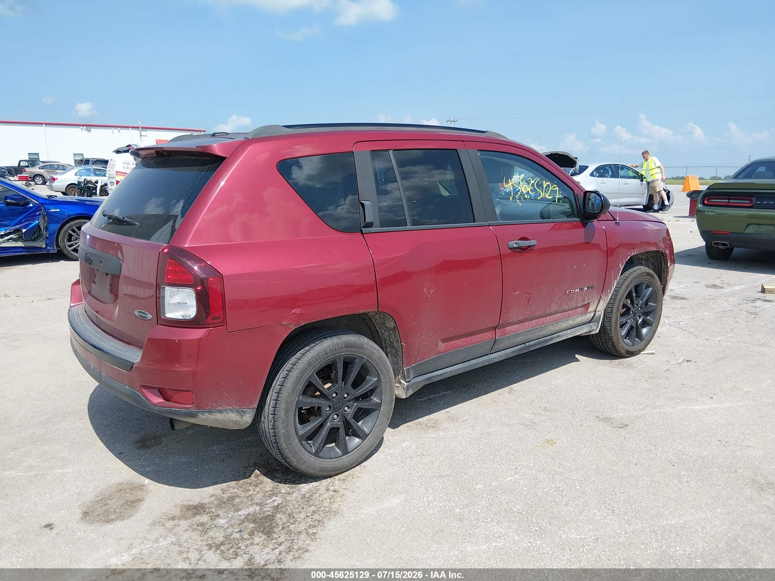 2015 Jeep Compass Altitude Edition Red vin: 1C4NJDBB1FD308126